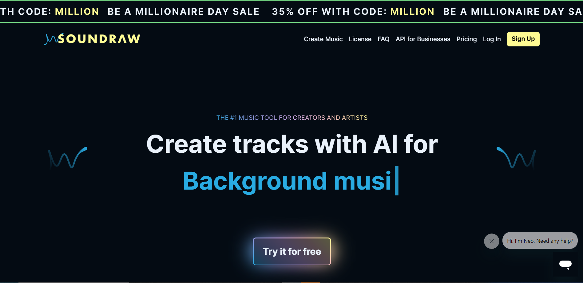 Screenshot for SOUNDRAW