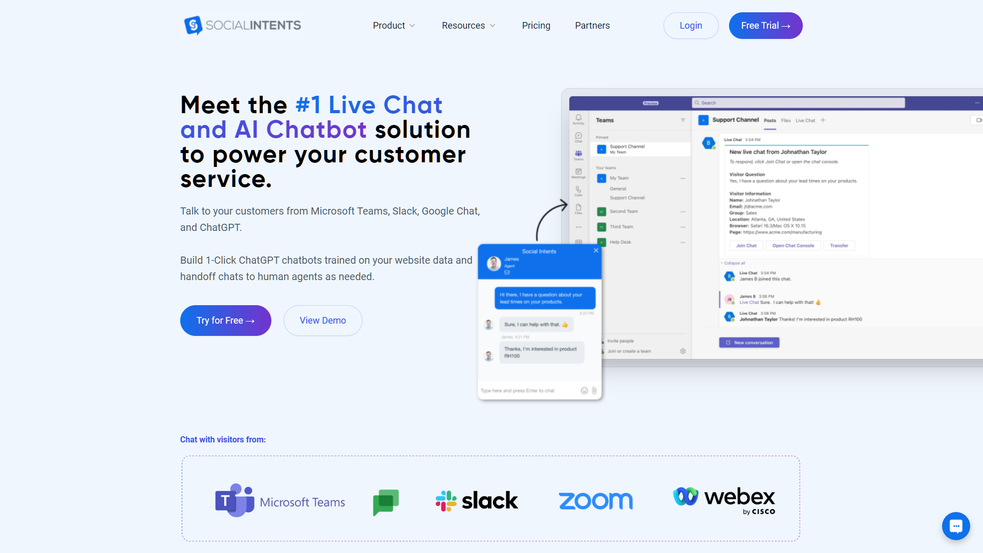 Screenshot for Social Intents