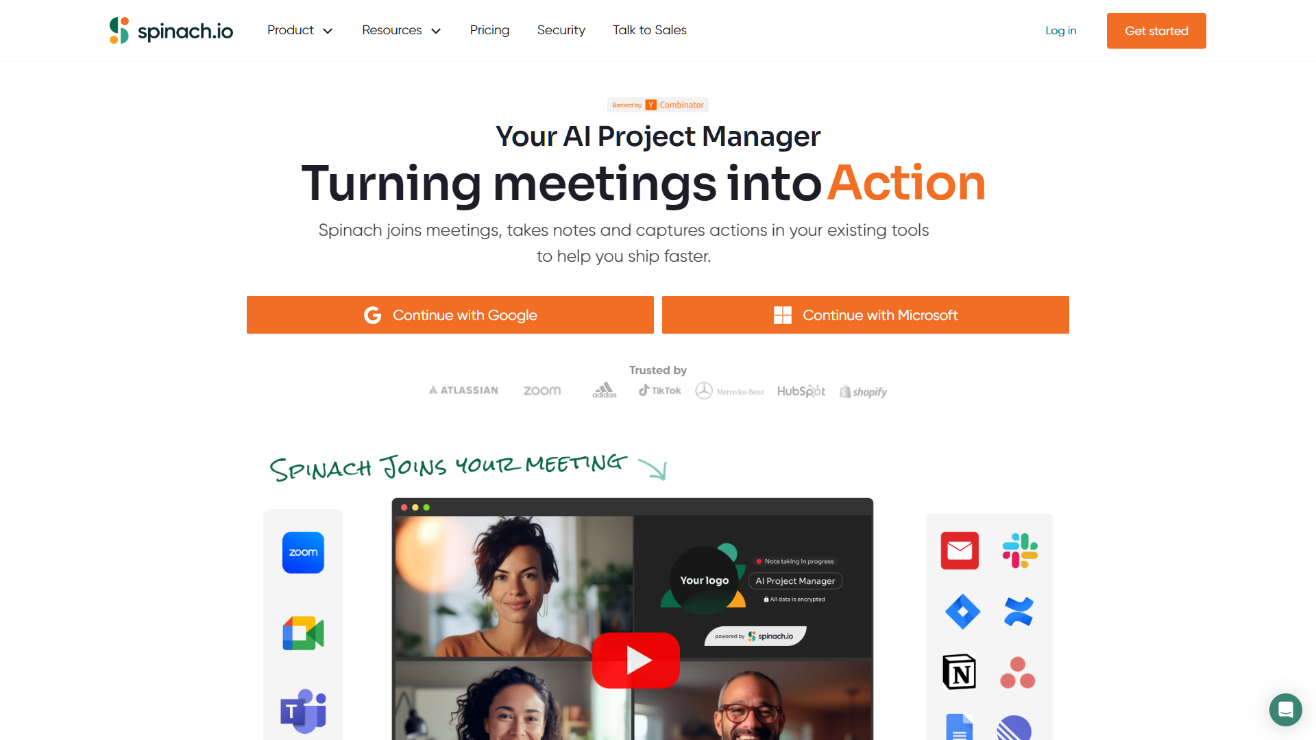 Screenshot for Spinach.io