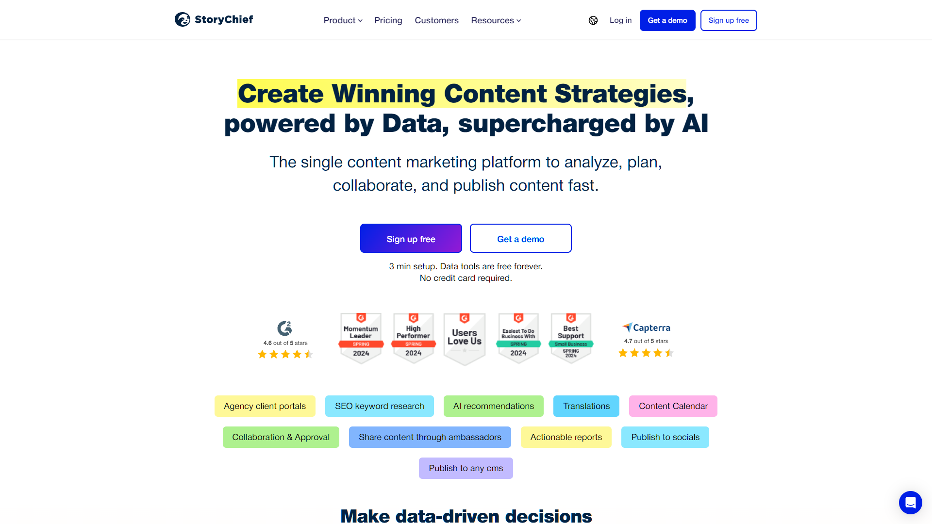 Screenshot for StoryChief