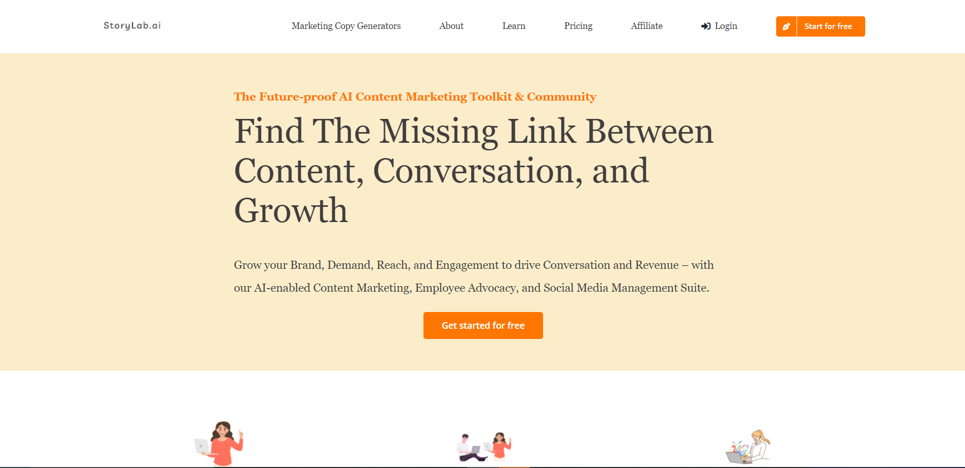 Screenshot for StoryLab.ai