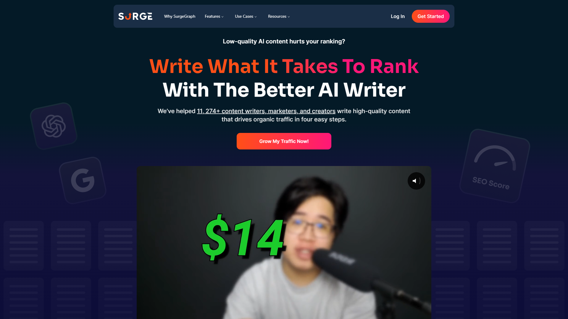 Screenshot for SurgeGraph