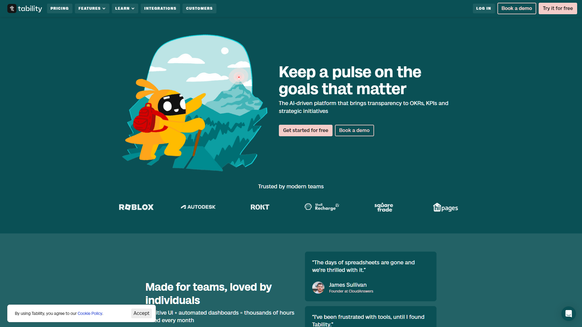 Screenshot for Tability