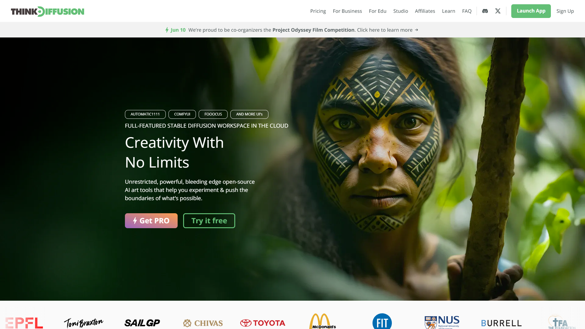 Screenshot for ThinkDiffusion