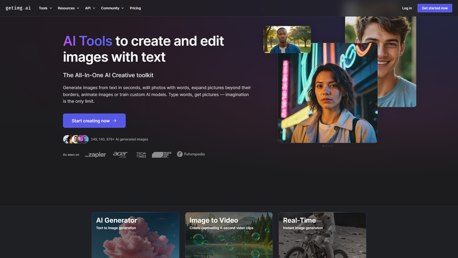 Screenshot for getimg.ai