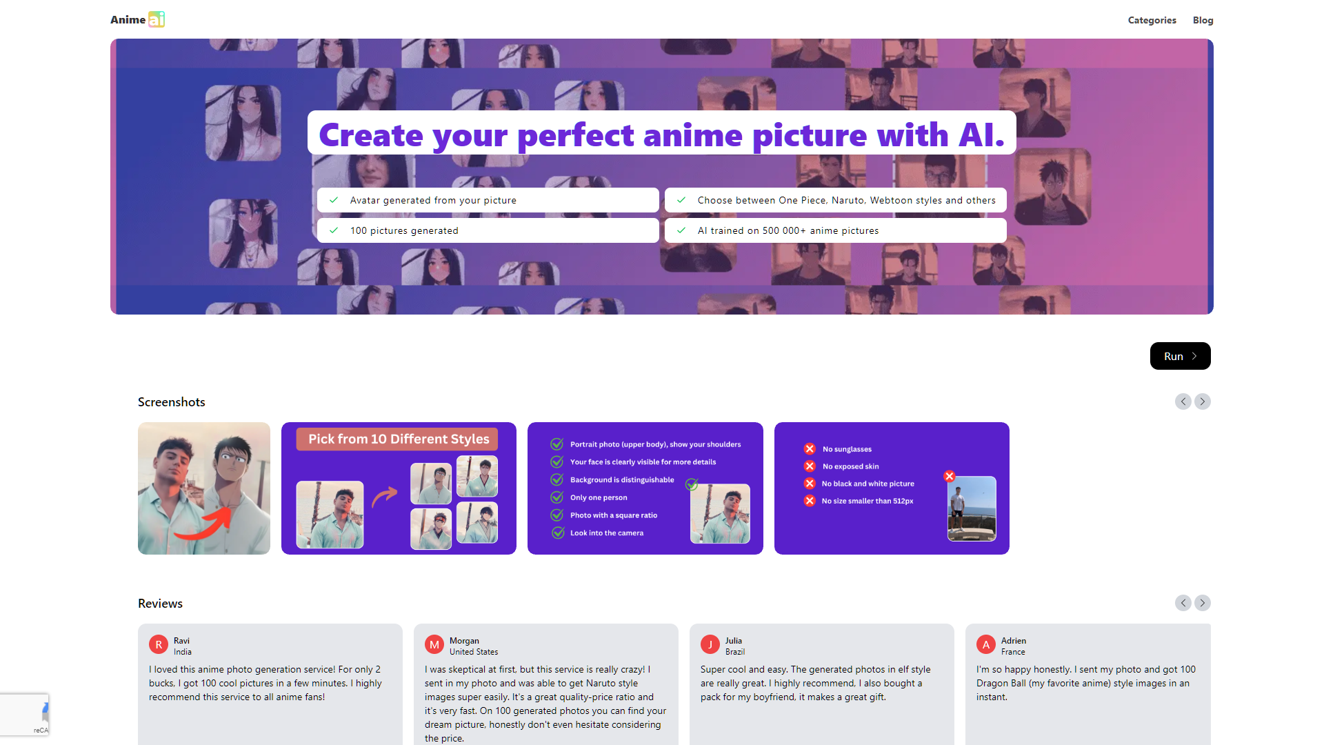 Screenshot for Anime AI