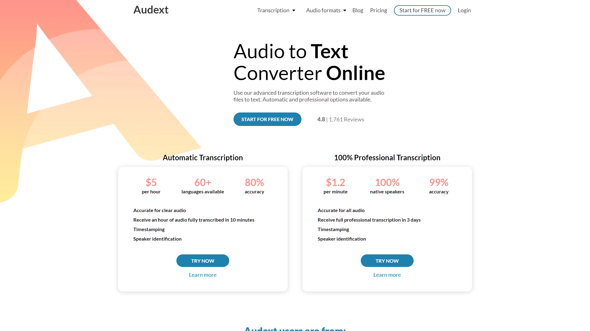 Screenshot for Audext