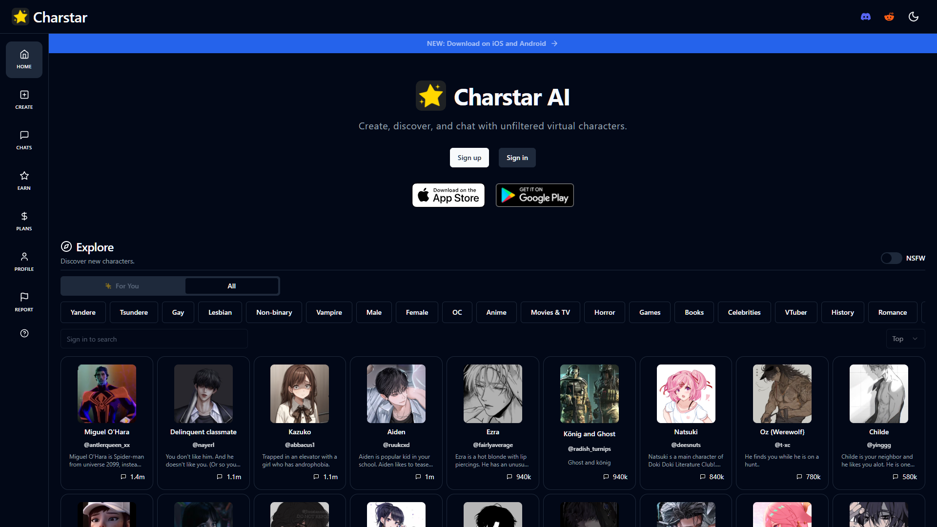 Screenshot for Charstar