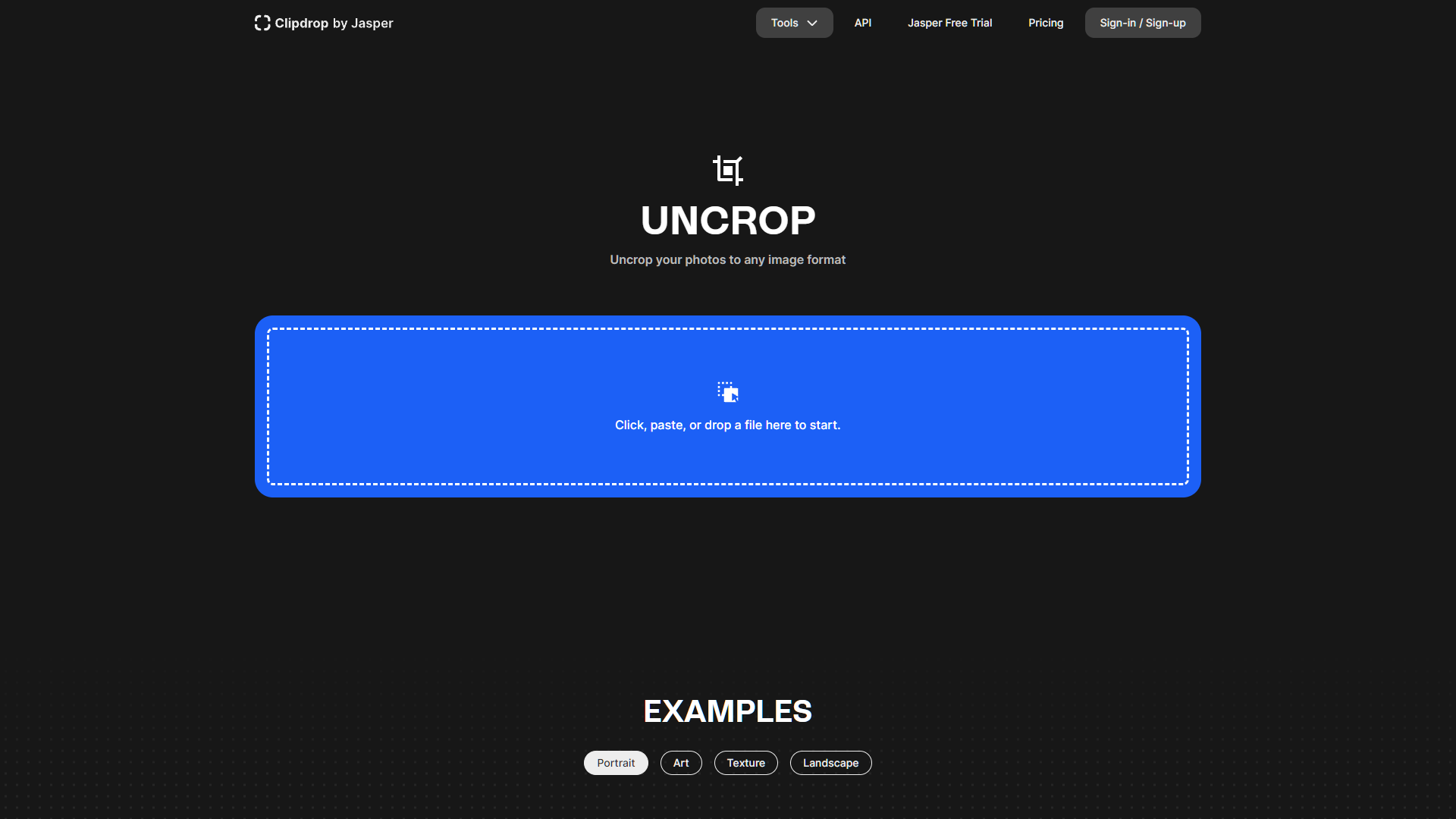 Screenshot for Clipdrop Uncrop