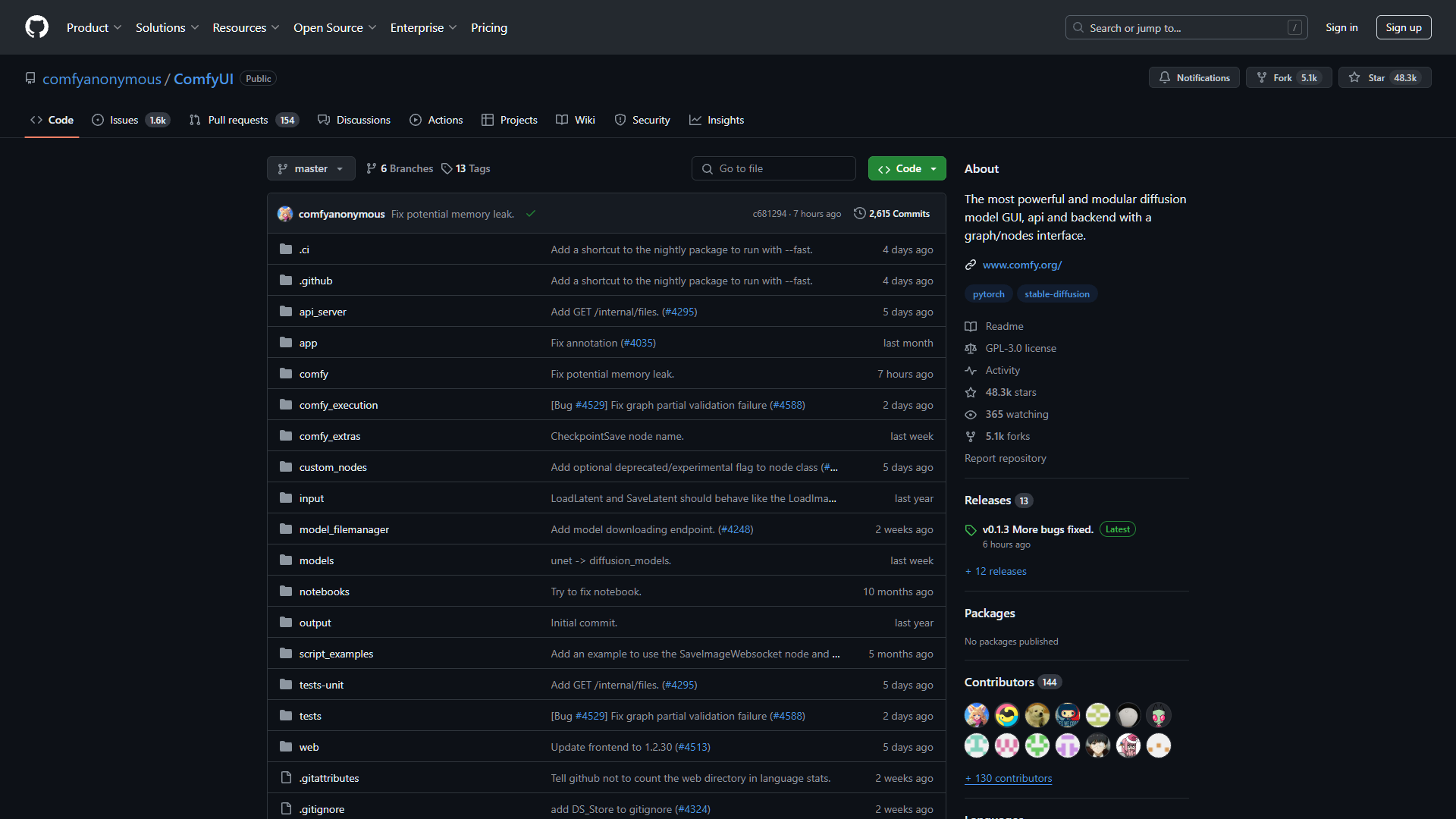 Screenshot for ComfyUI