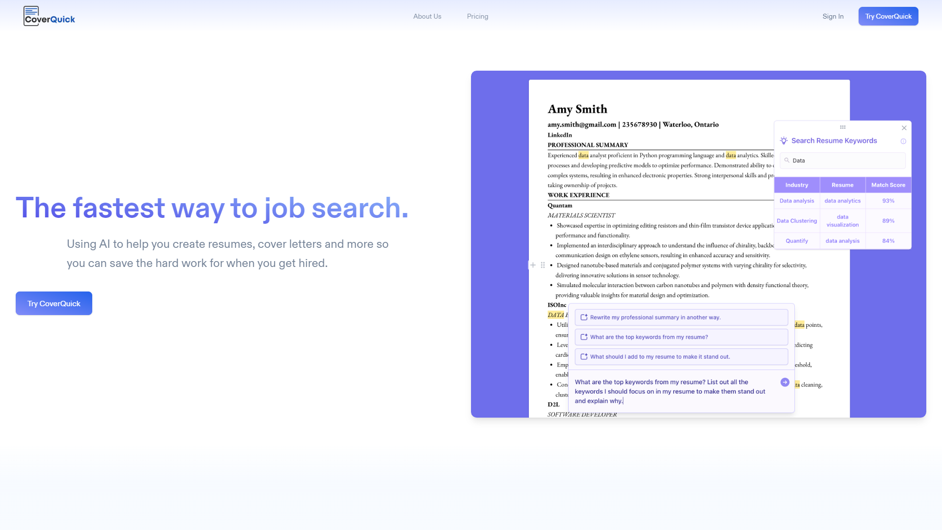 Screenshot for CoverQuick