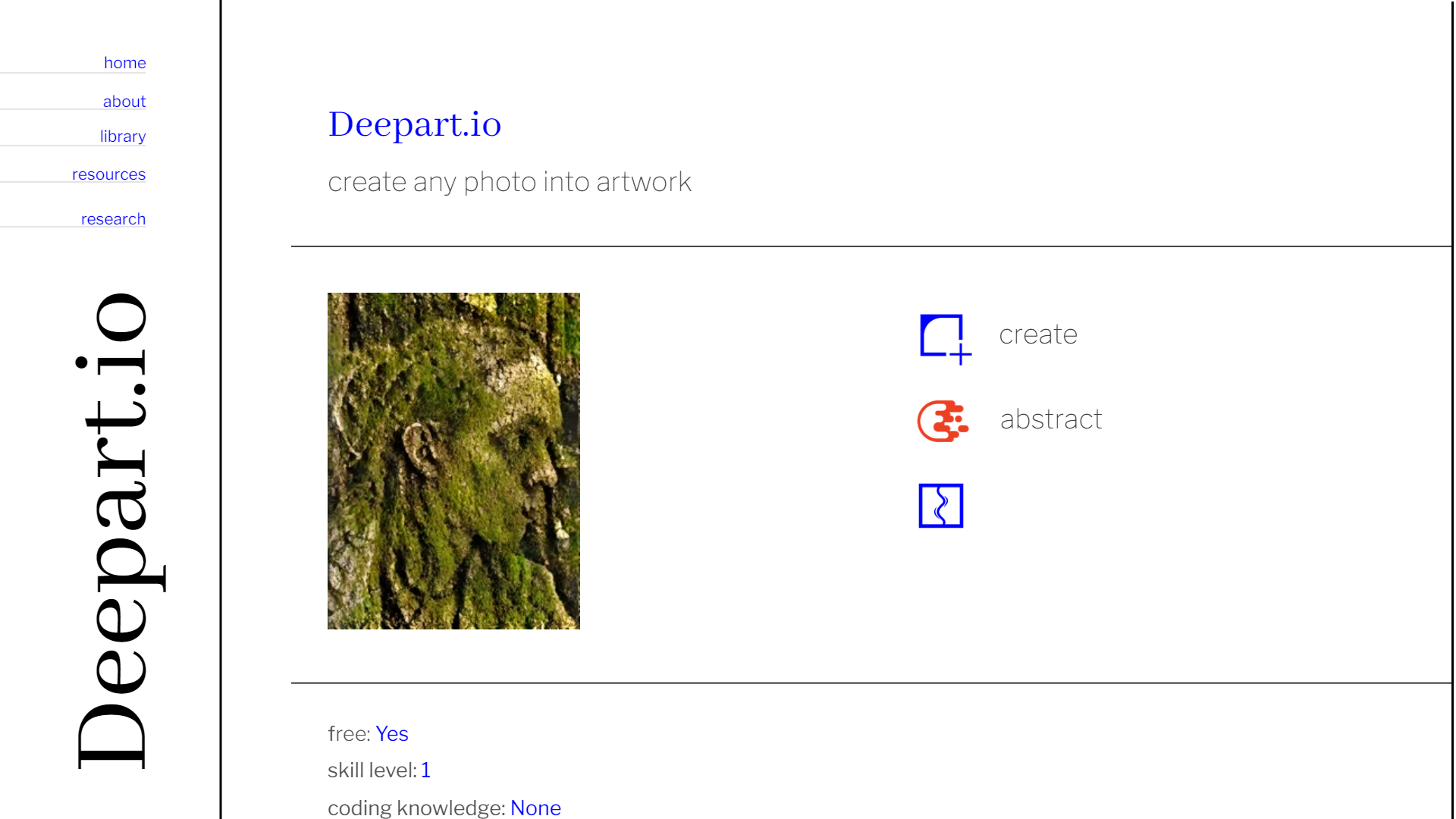 Screenshot for Deepart.io
