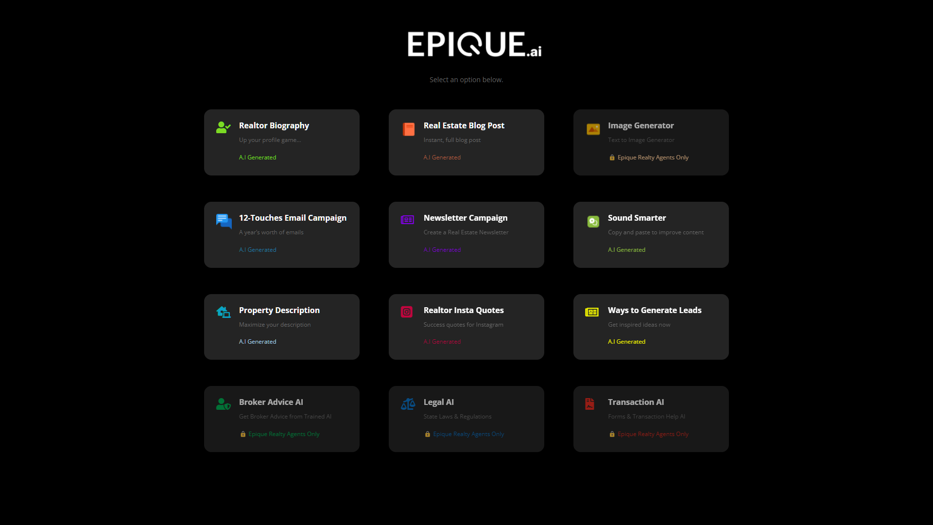 Screenshot for Epique AI