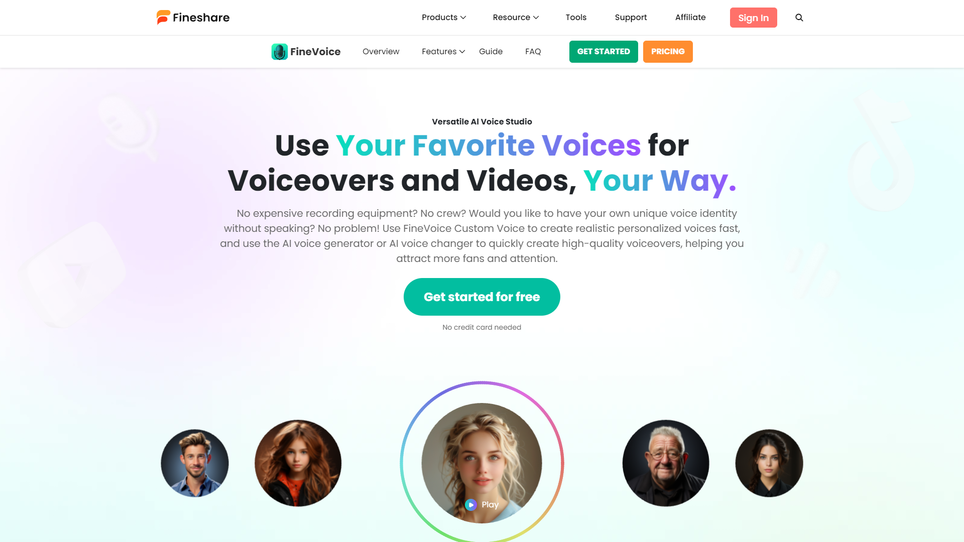 Screenshot for FineVoice