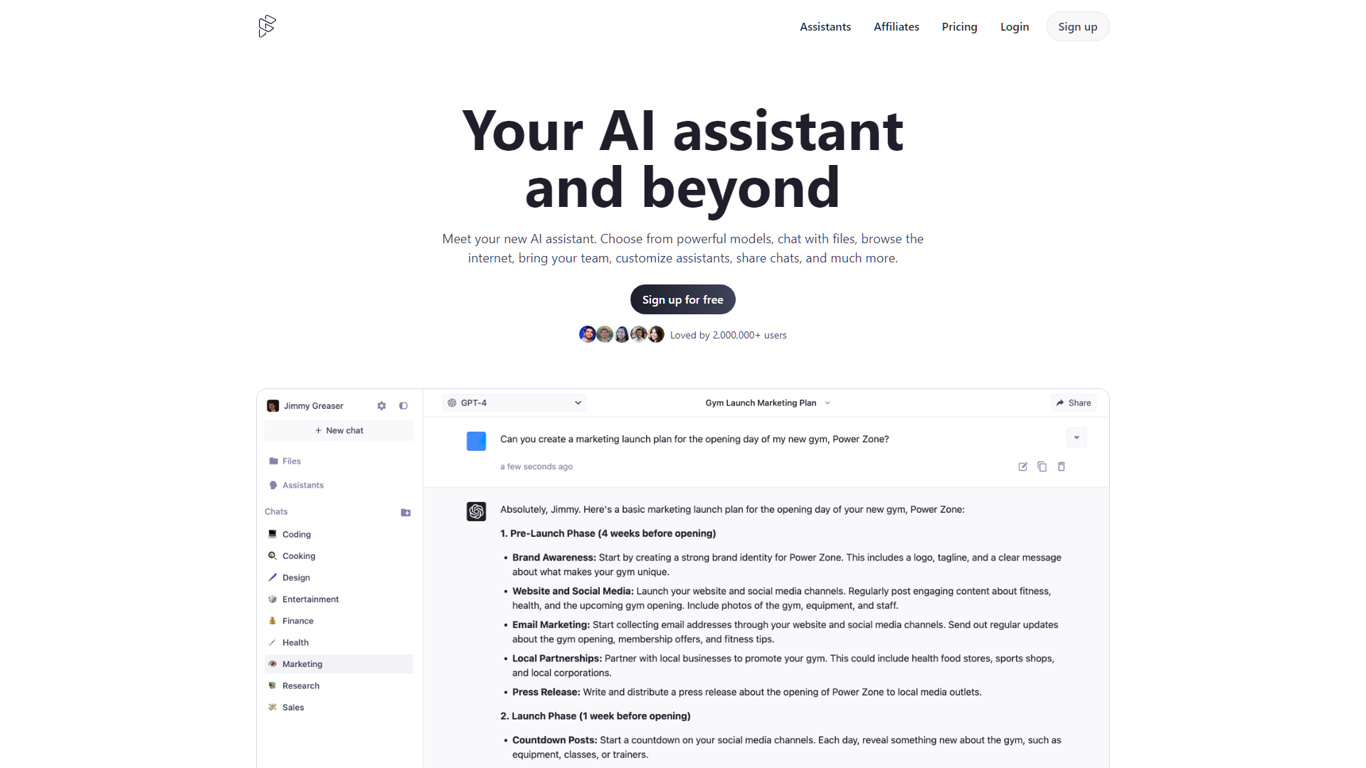 Screenshot for Forefront Chat