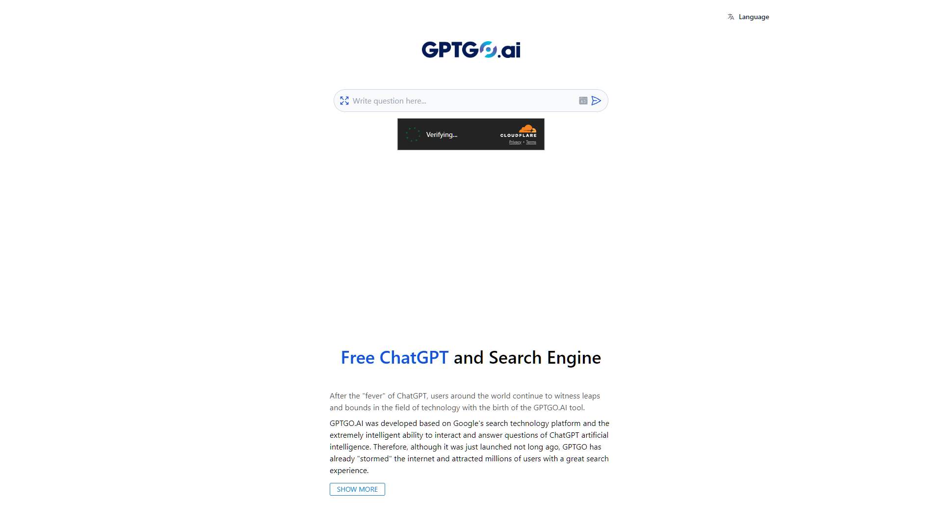 Screenshot for GPTGO