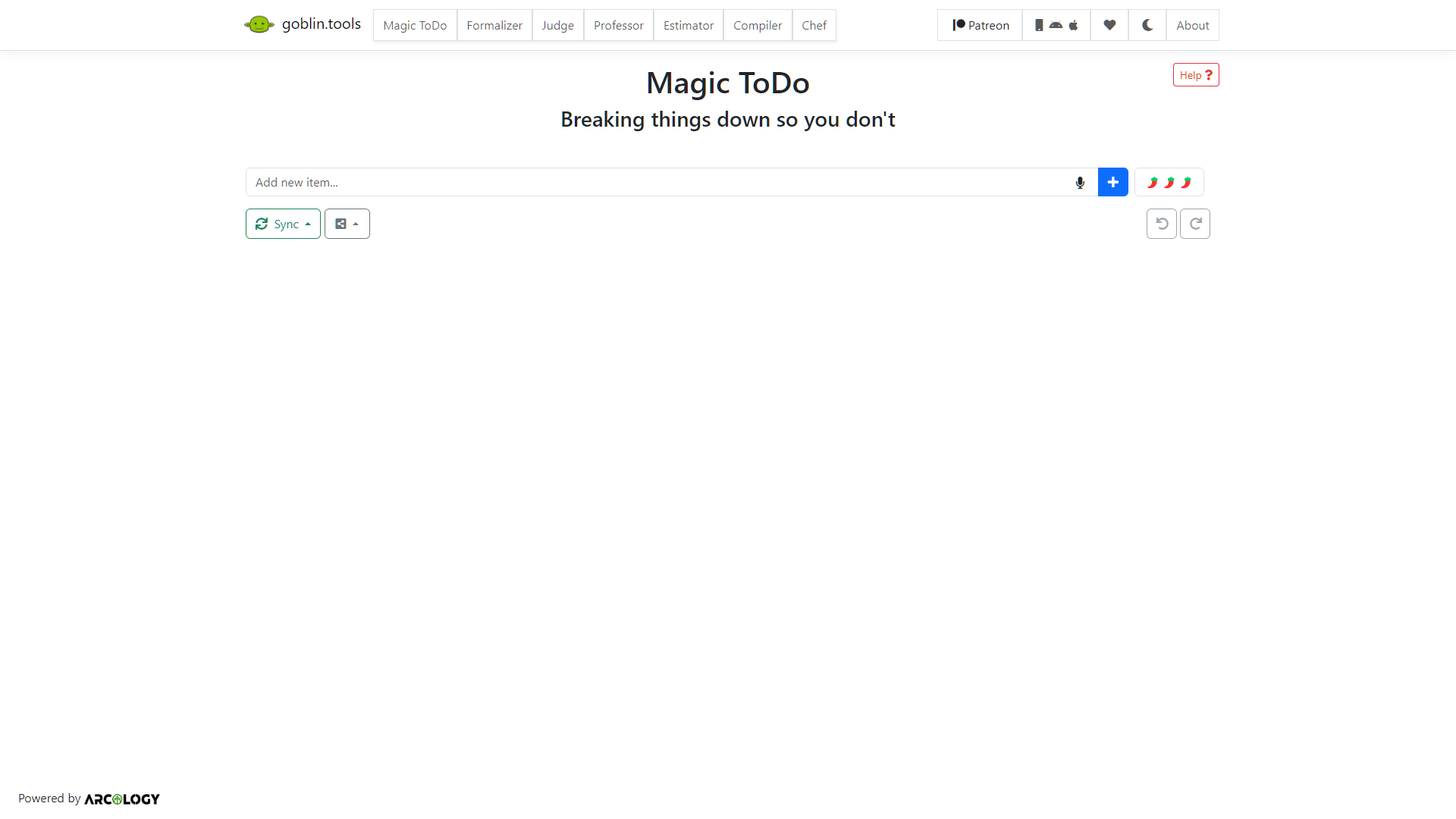 Screenshot for GoblinTools