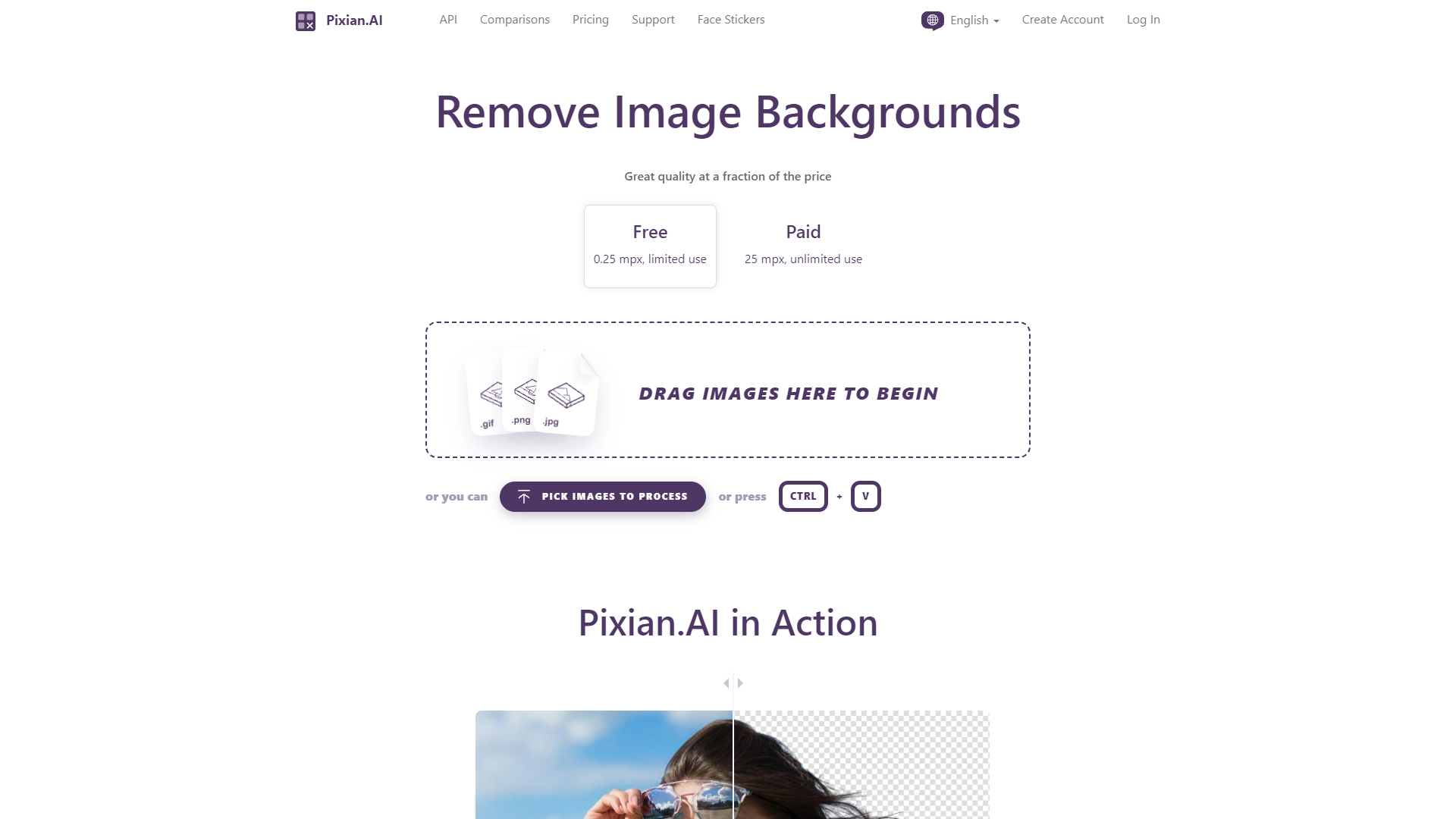Screenshot for Pixian.AI