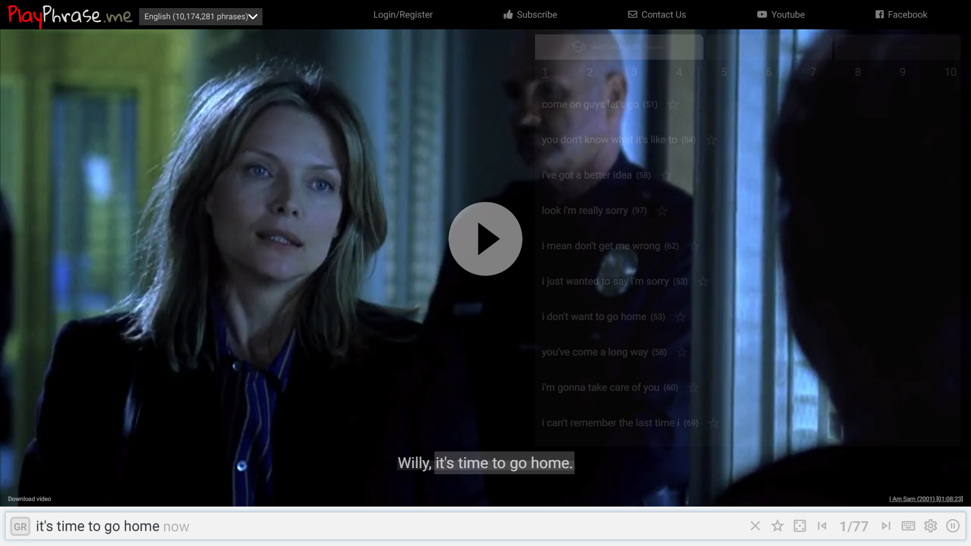 Screenshot for PlayPhrase me