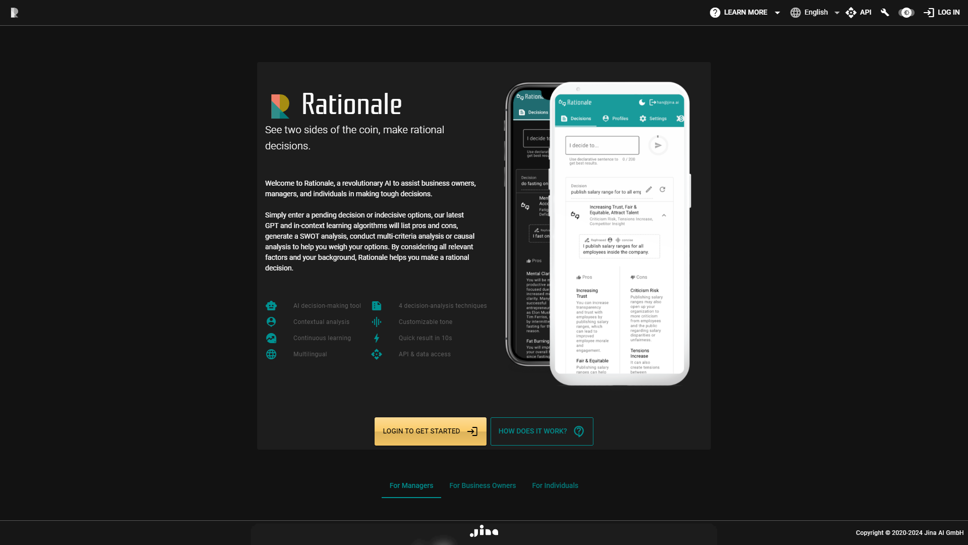 Screenshot for Rationale AI