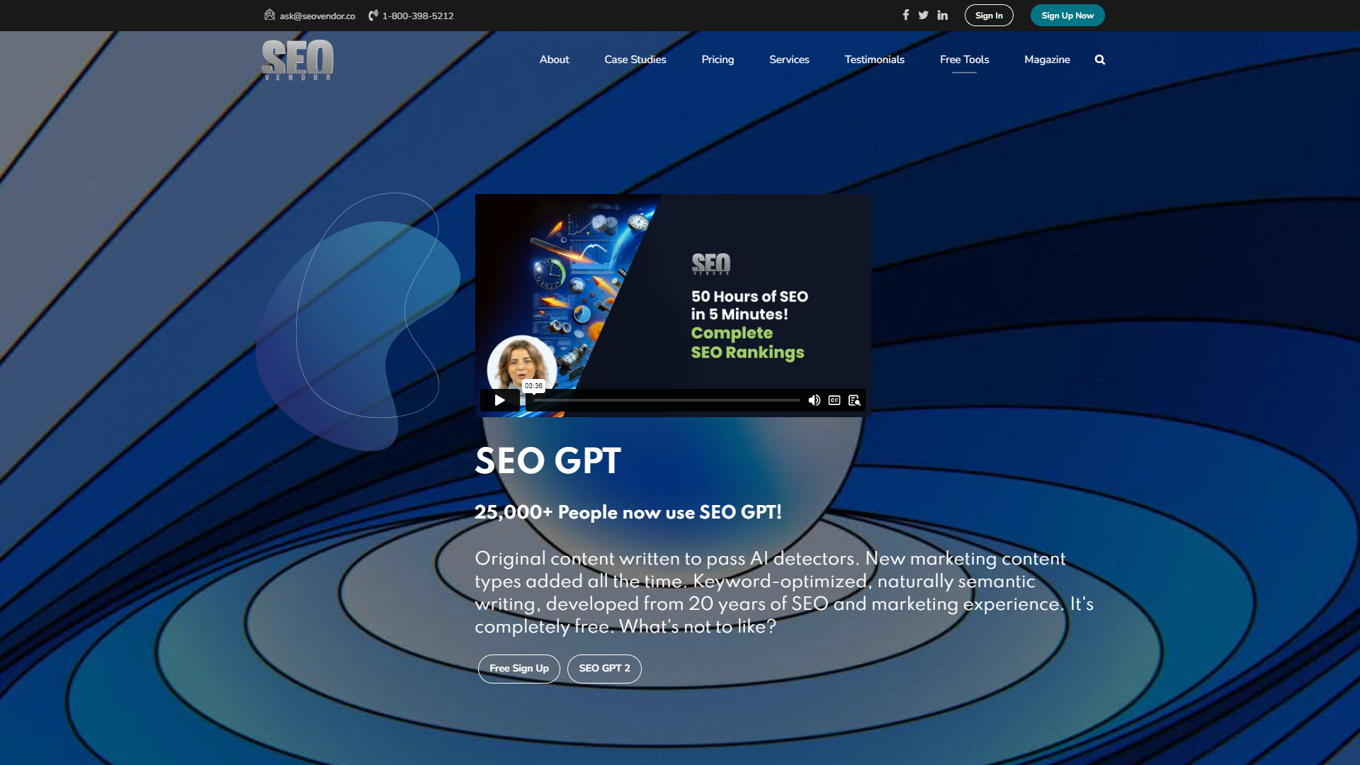 Screenshot for SEO GPT