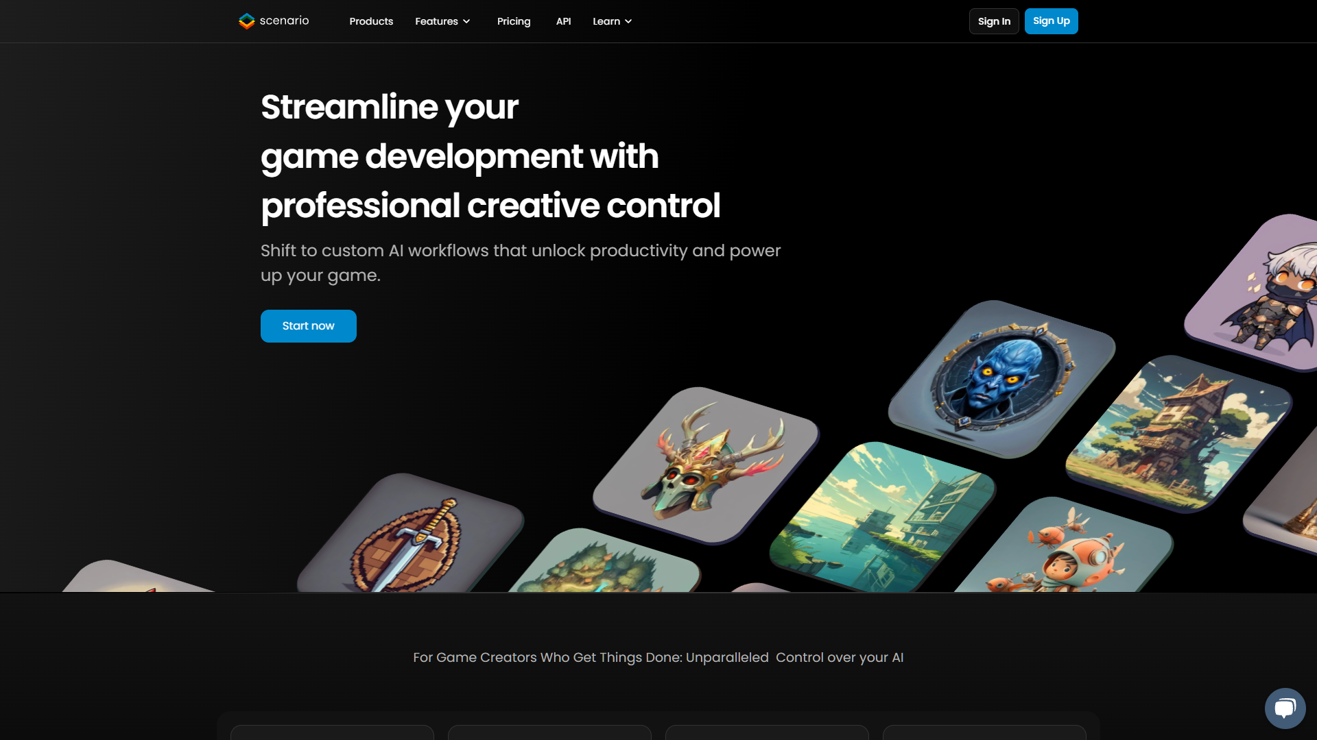 Screenshot for Scenario AI