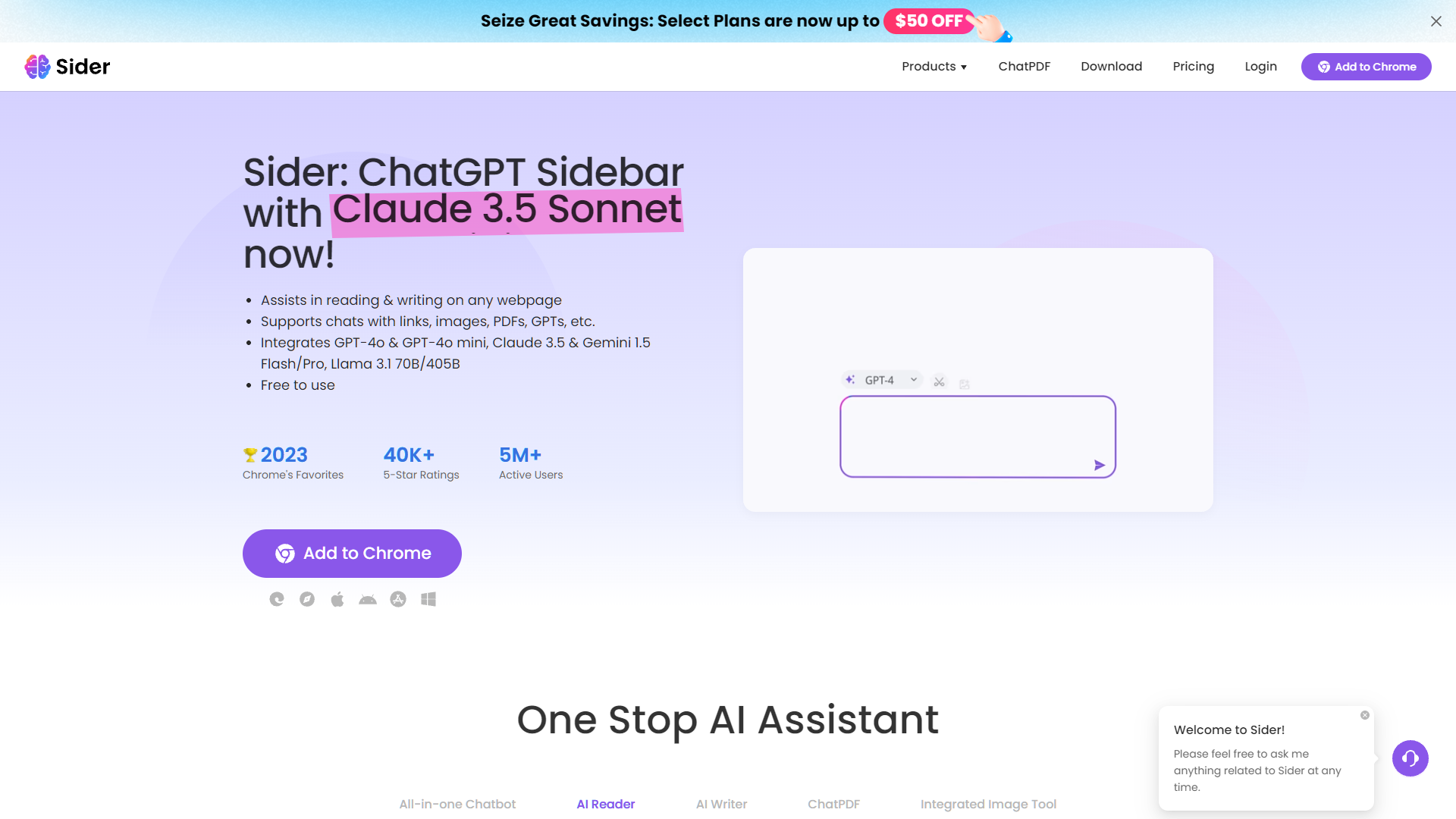 Screenshot for Sider AI