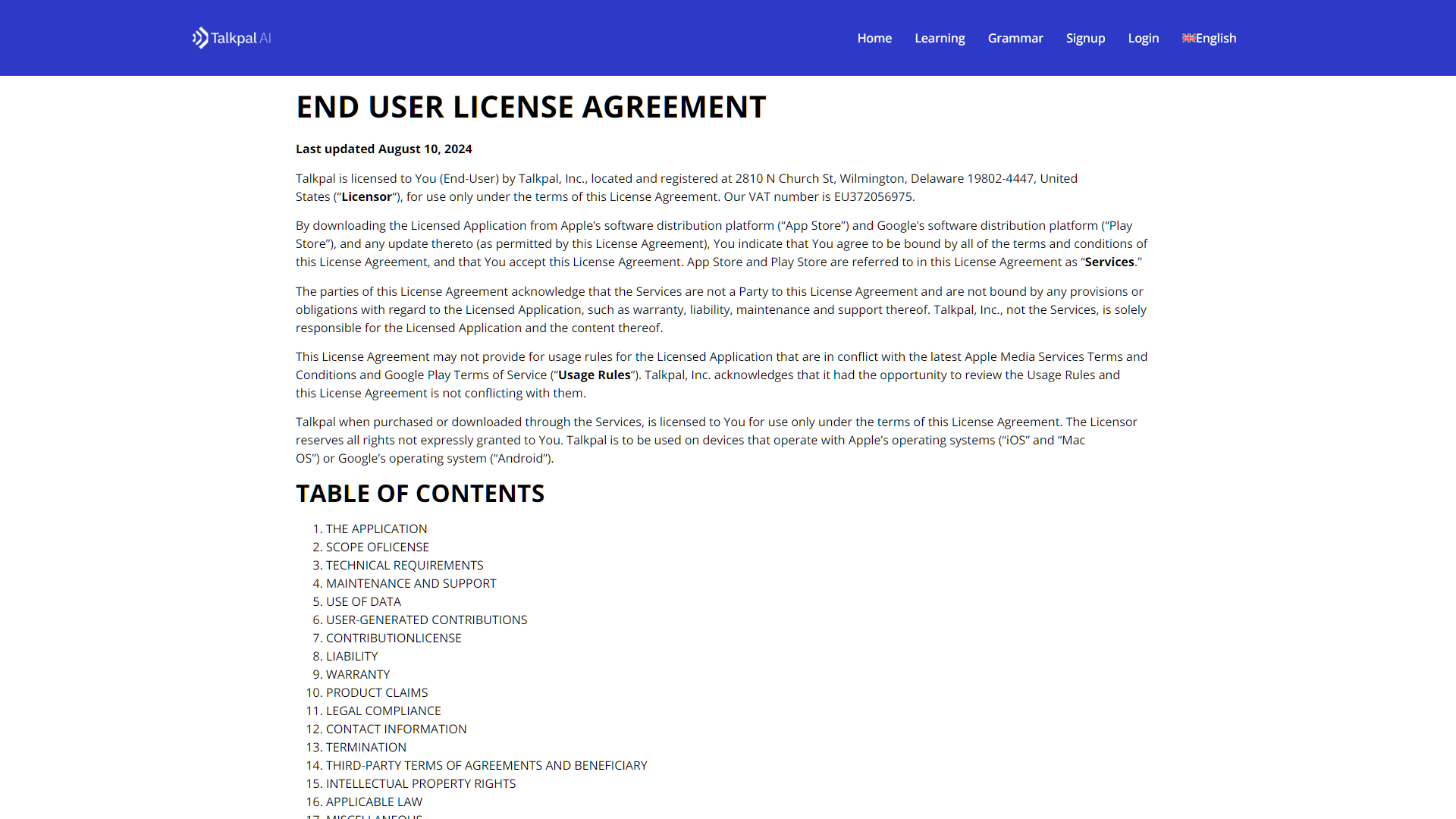 Screenshot for Talkpal