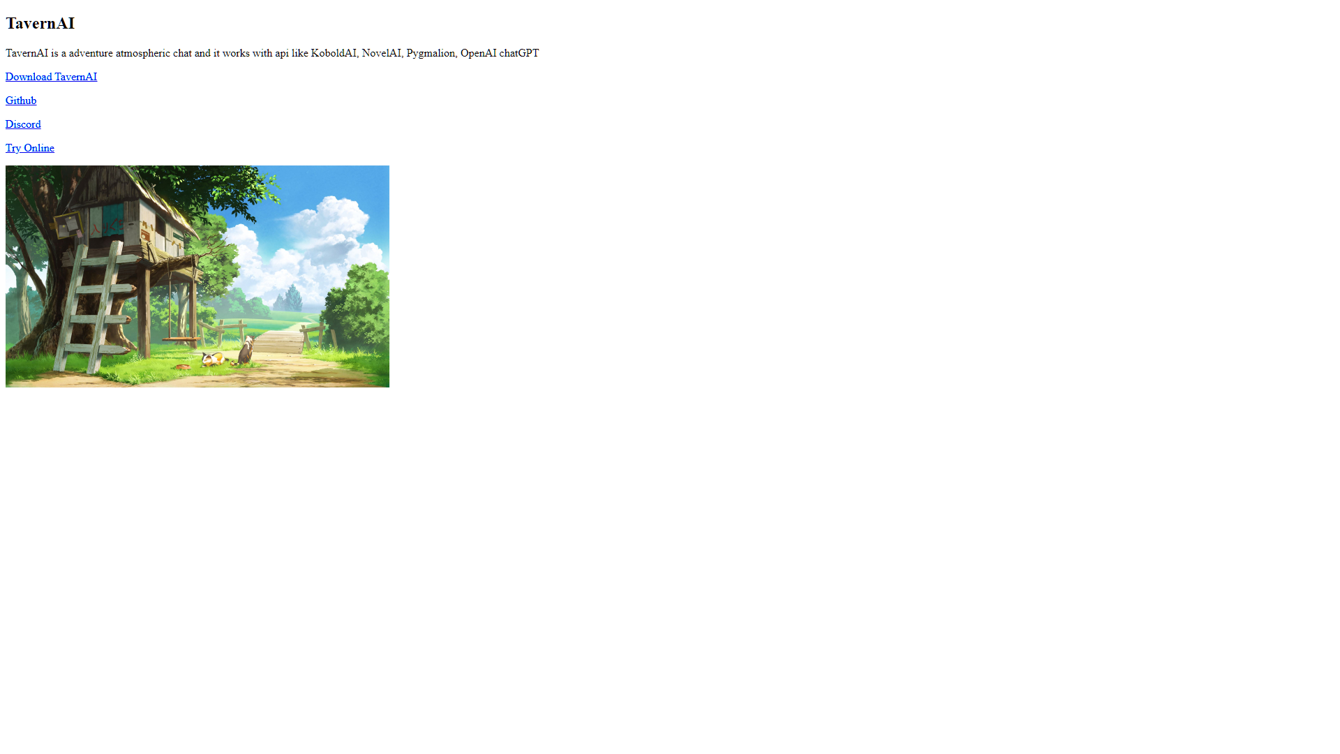 Screenshot for TavernAI