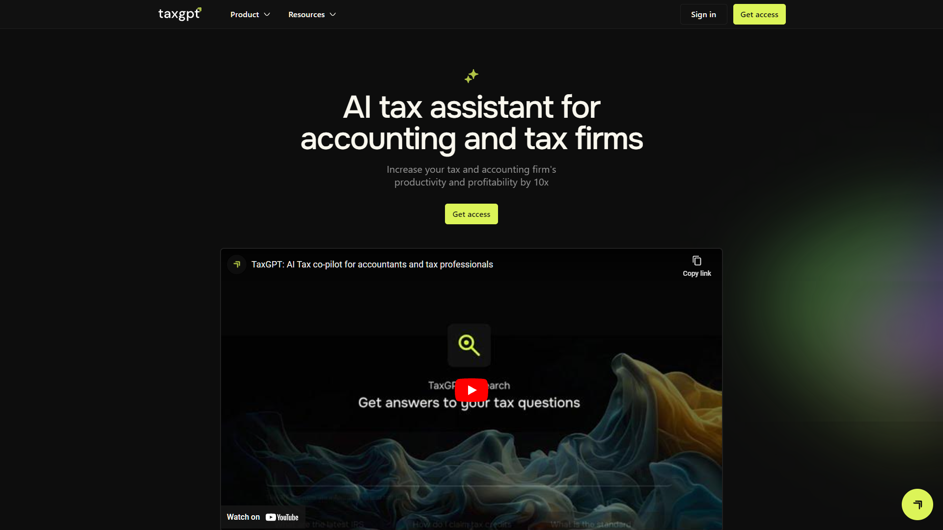 Screenshot for TaxGPT