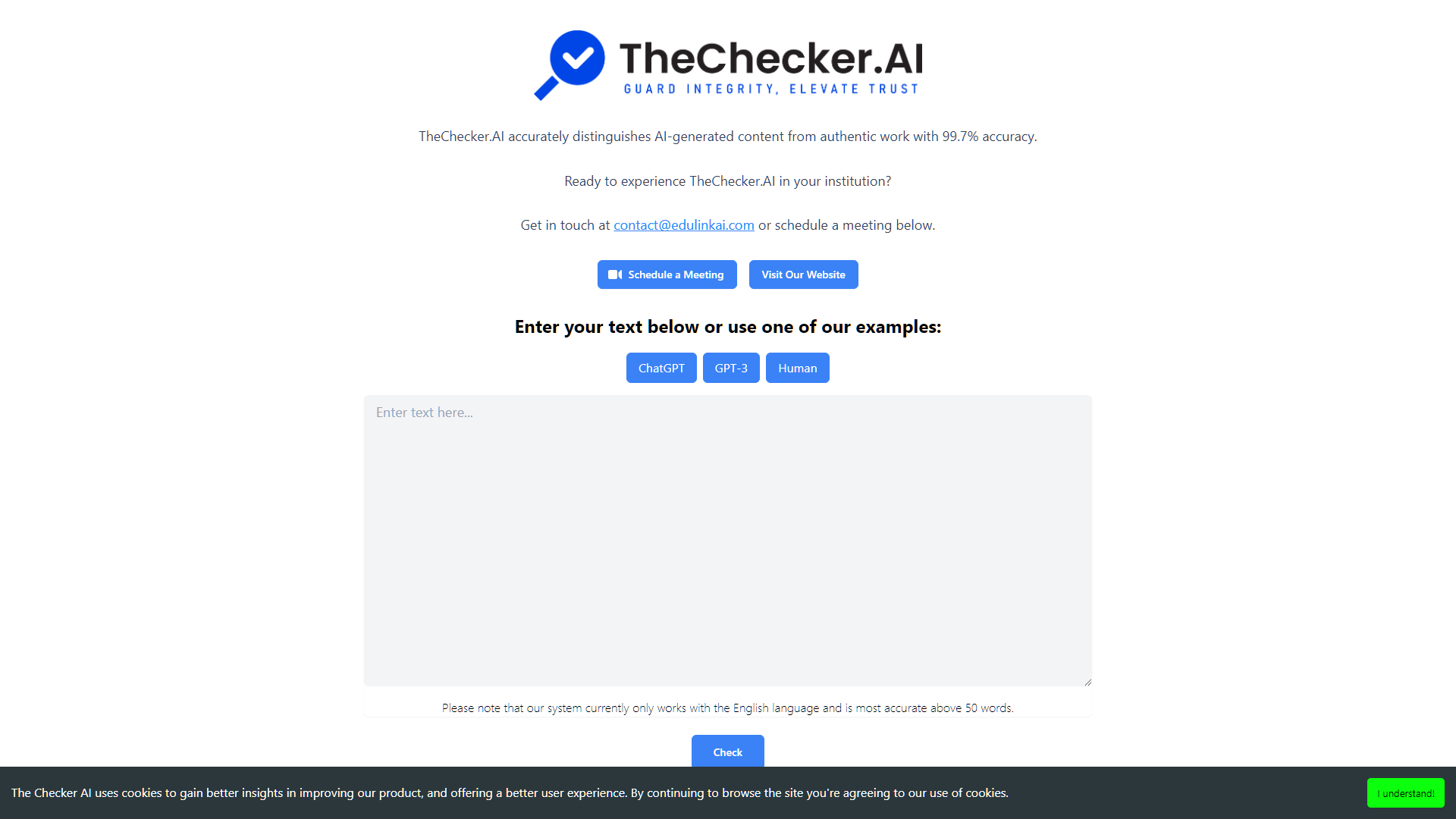 Screenshot for The Checker AI