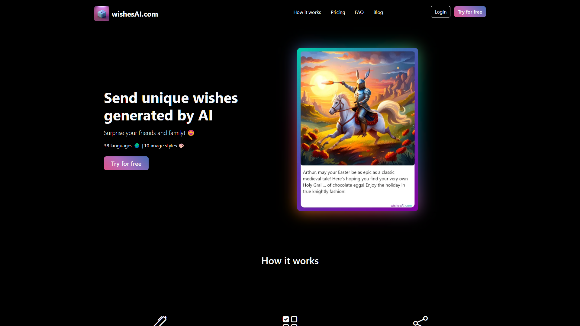 Screenshot for Wishes AI