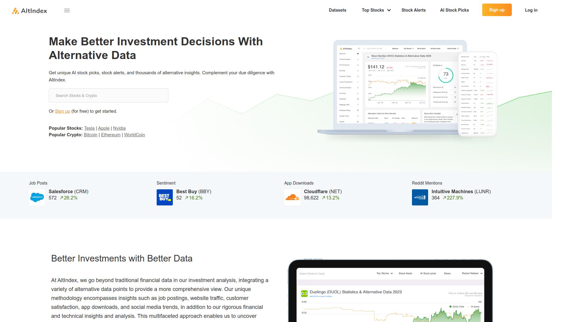 Screenshot for AltIndex