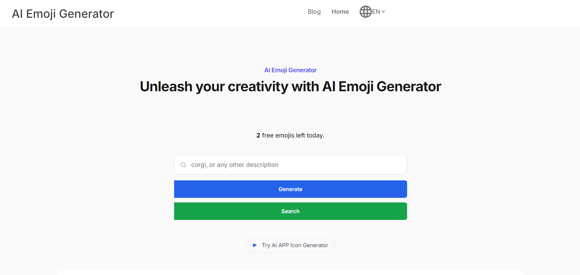 Screenshot for AI Emoji Generator