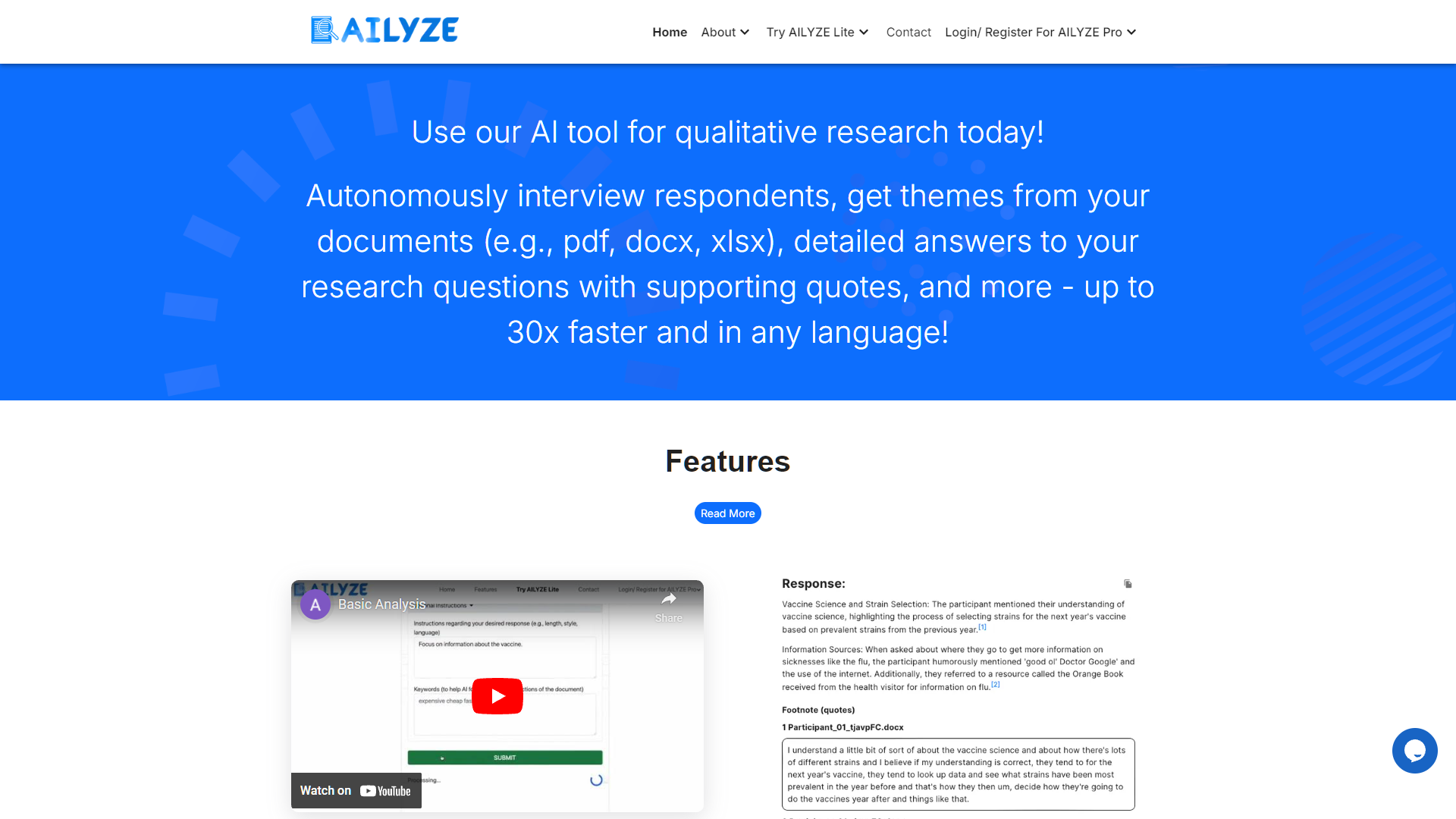 Screenshot for AILYZE