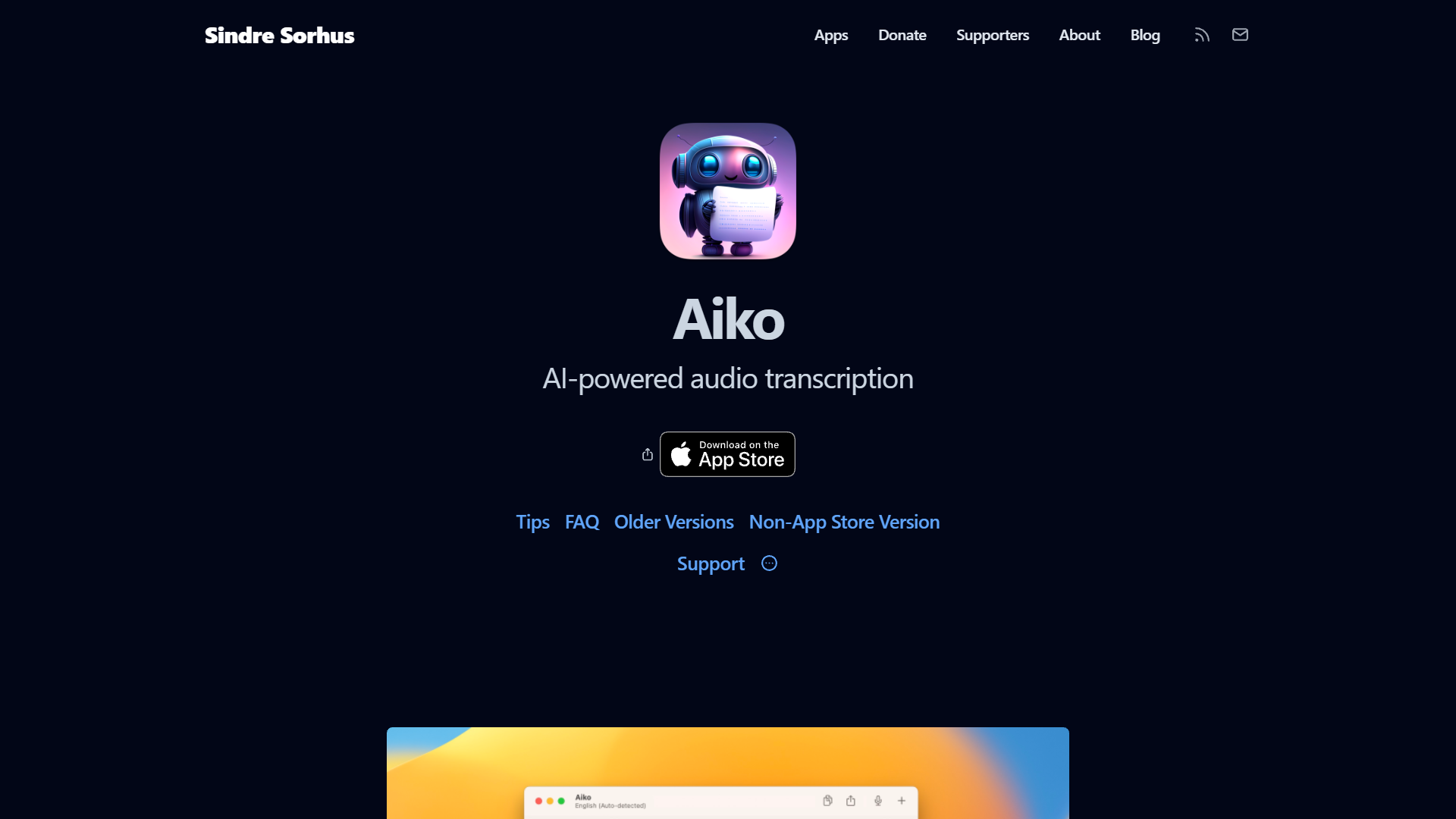 Screenshot for Aiko by Sindre Sorhus
