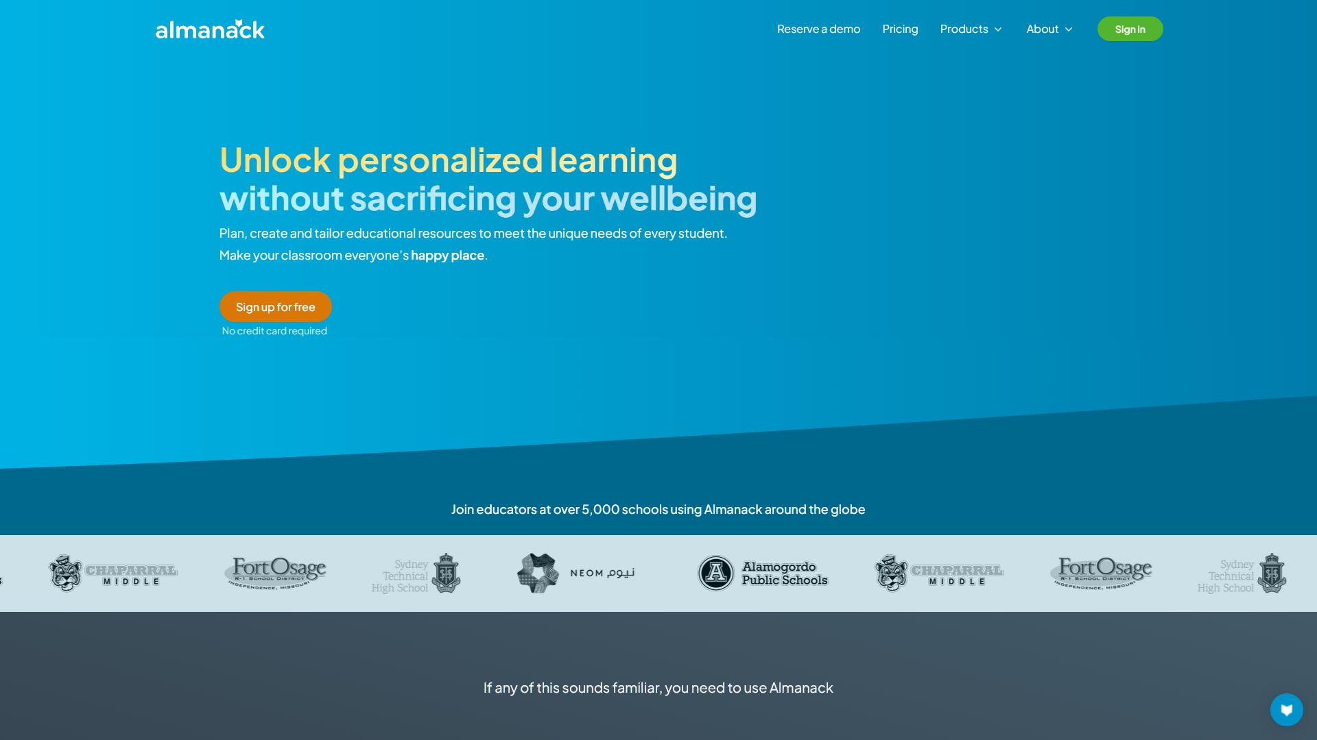 Screenshot for Almanack