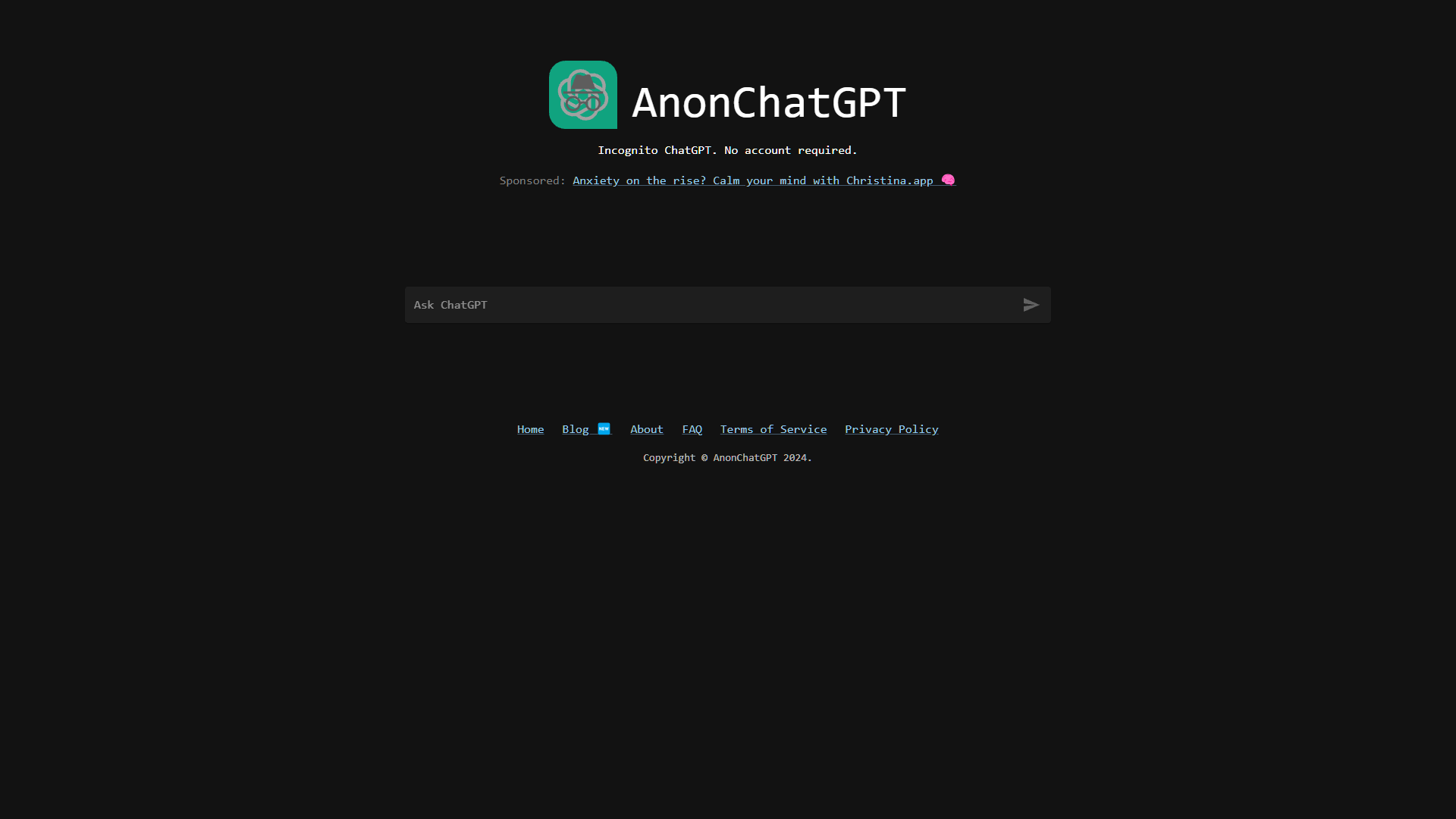 Screenshot for AnonChatGPT