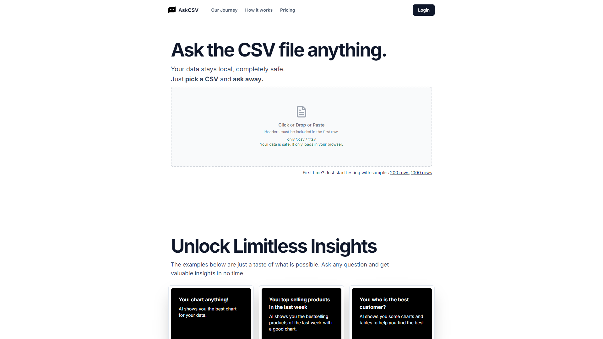 Screenshot for AskCSV