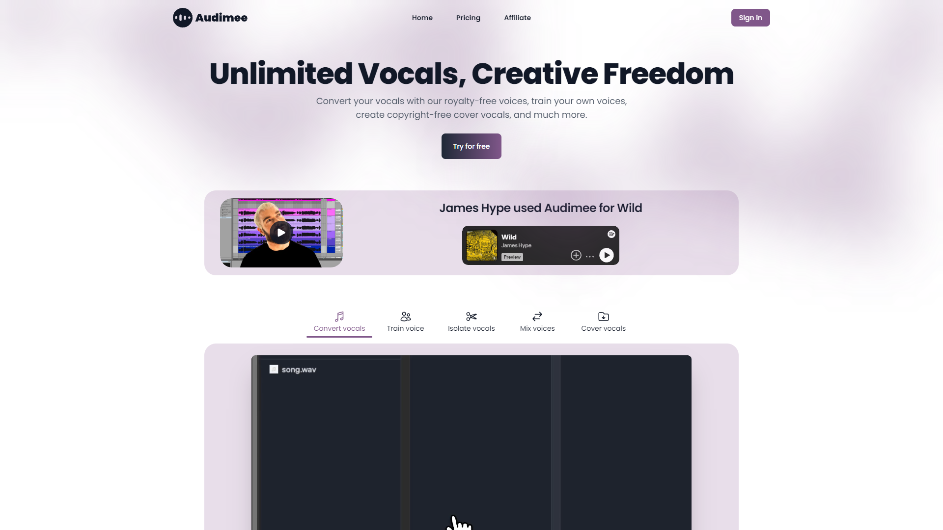 Screenshot for Audimee