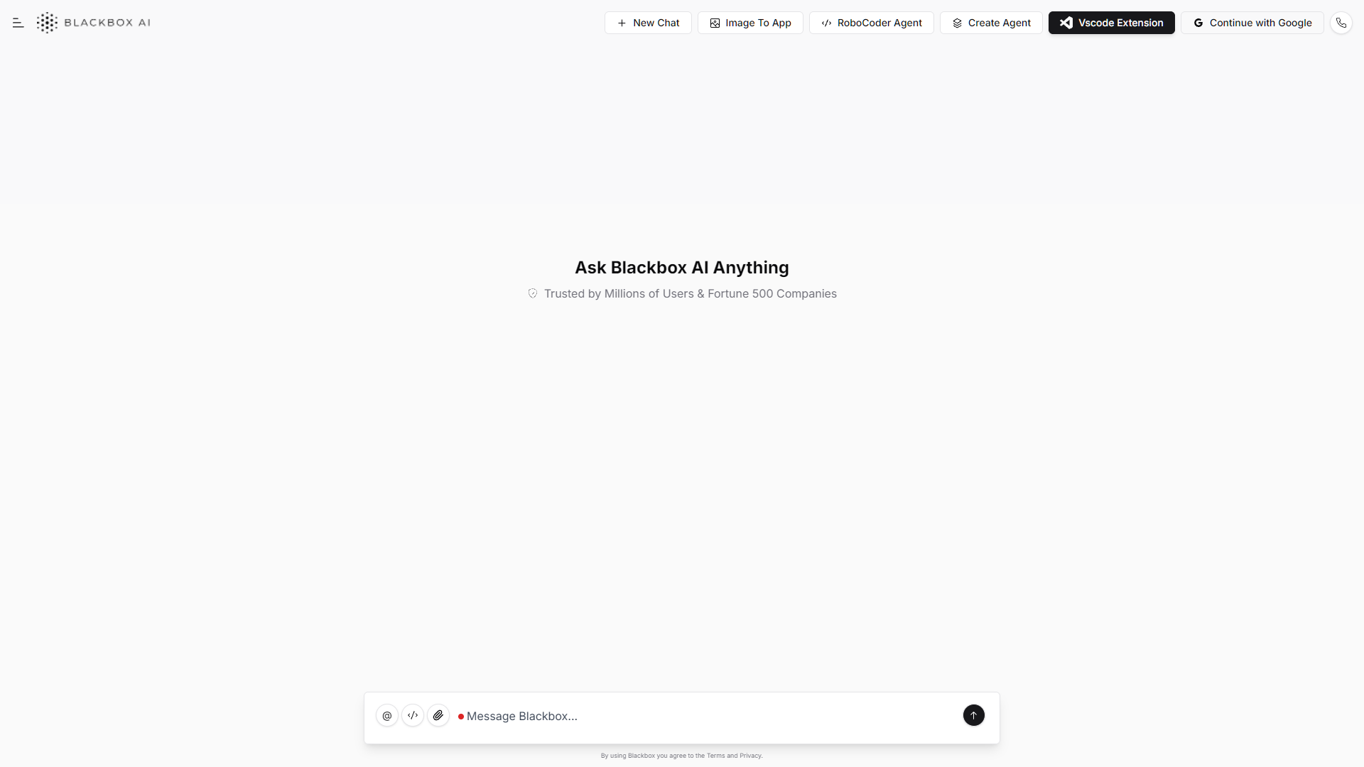 Screenshot for Blackbox AI
