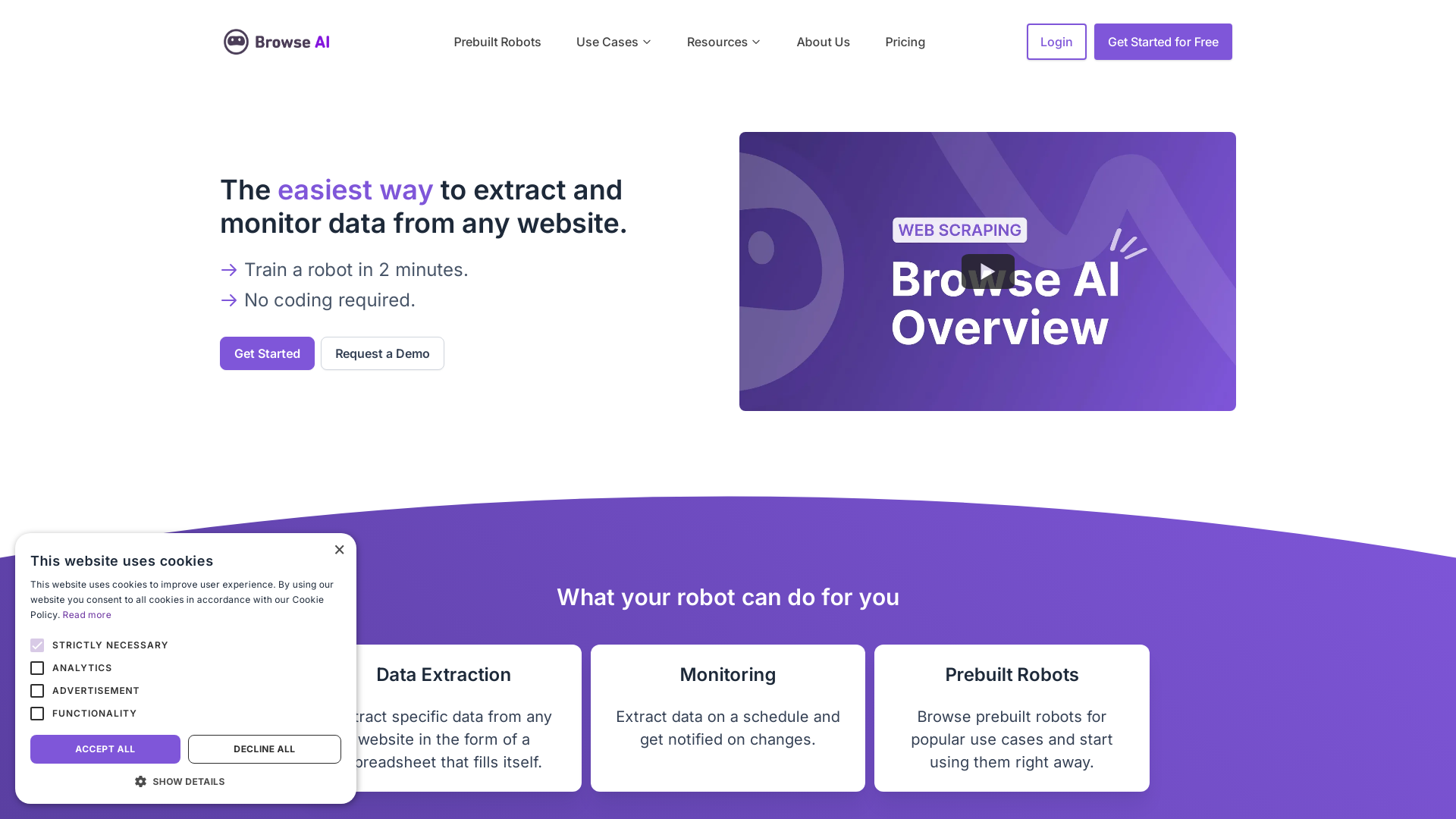 Screenshot for Browse AI