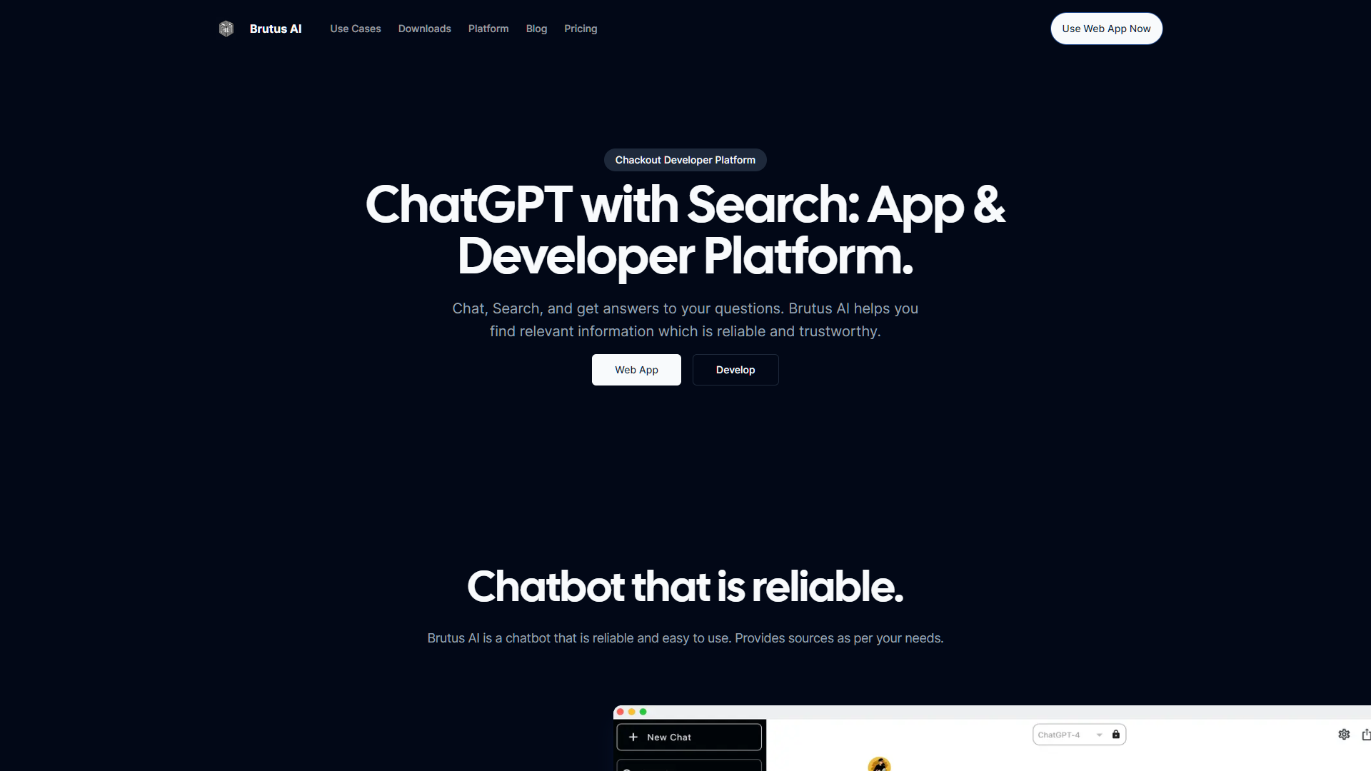 Screenshot for Brutus AI