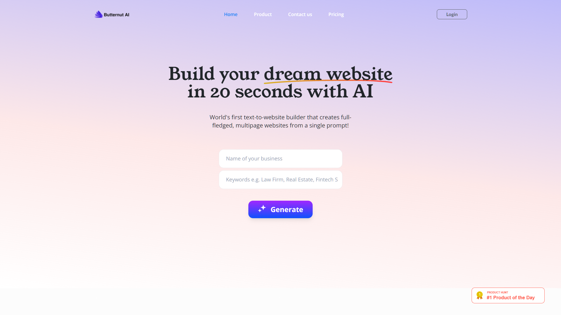 Screenshot for Butternut AI