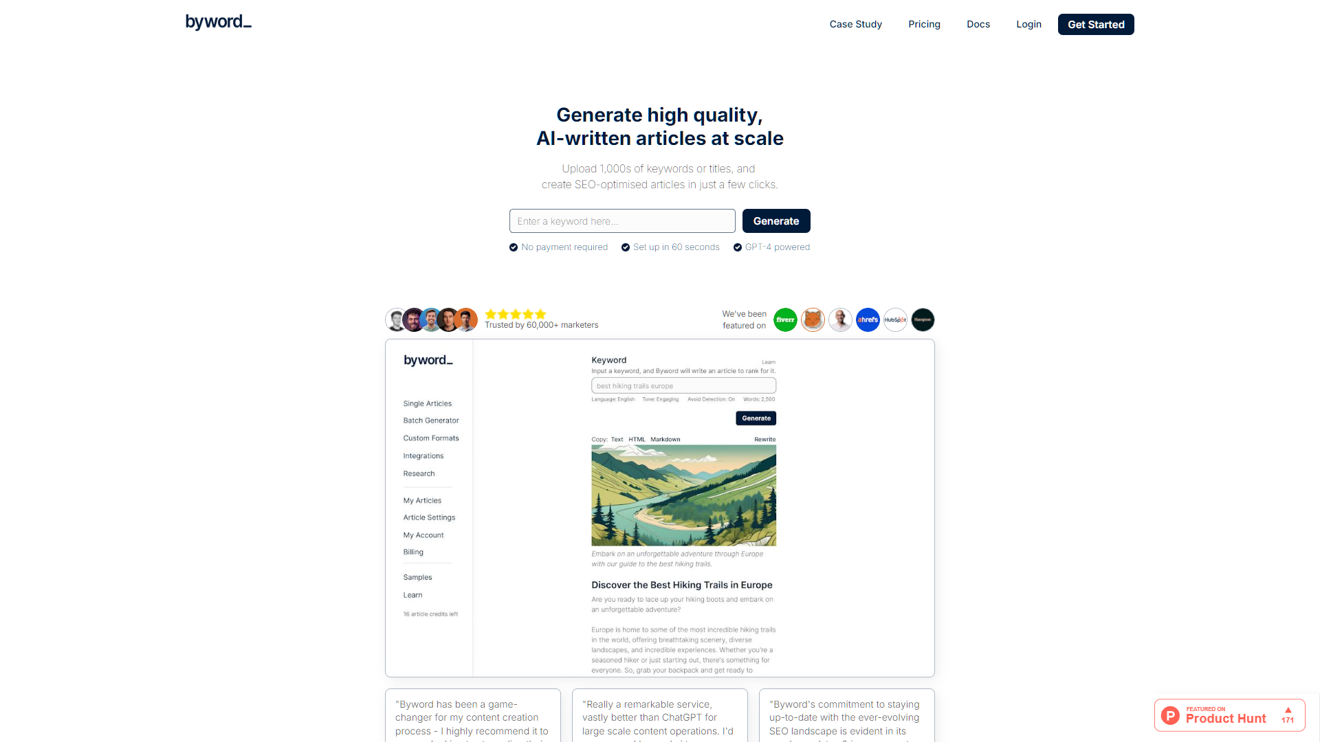 Screenshot for Byword