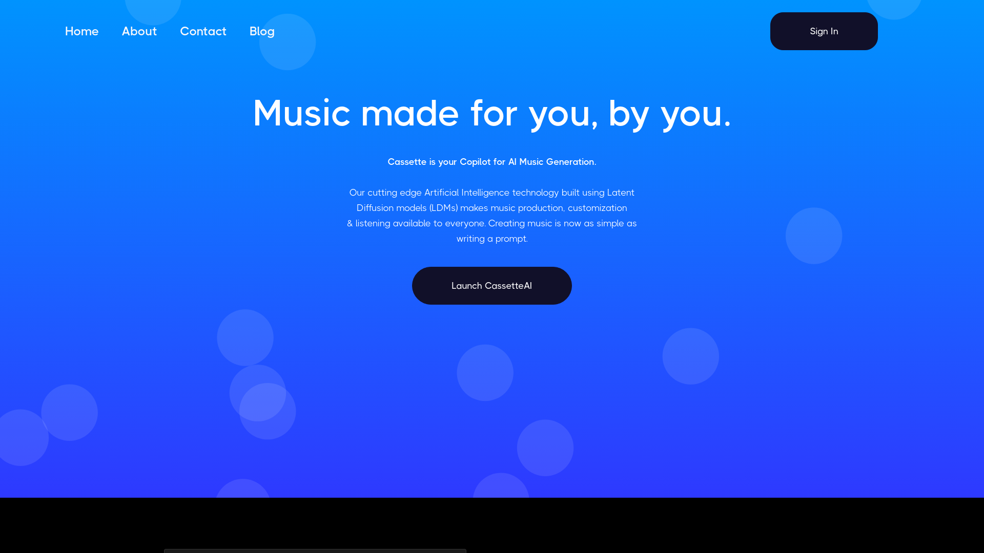 Screenshot for CassetteAI