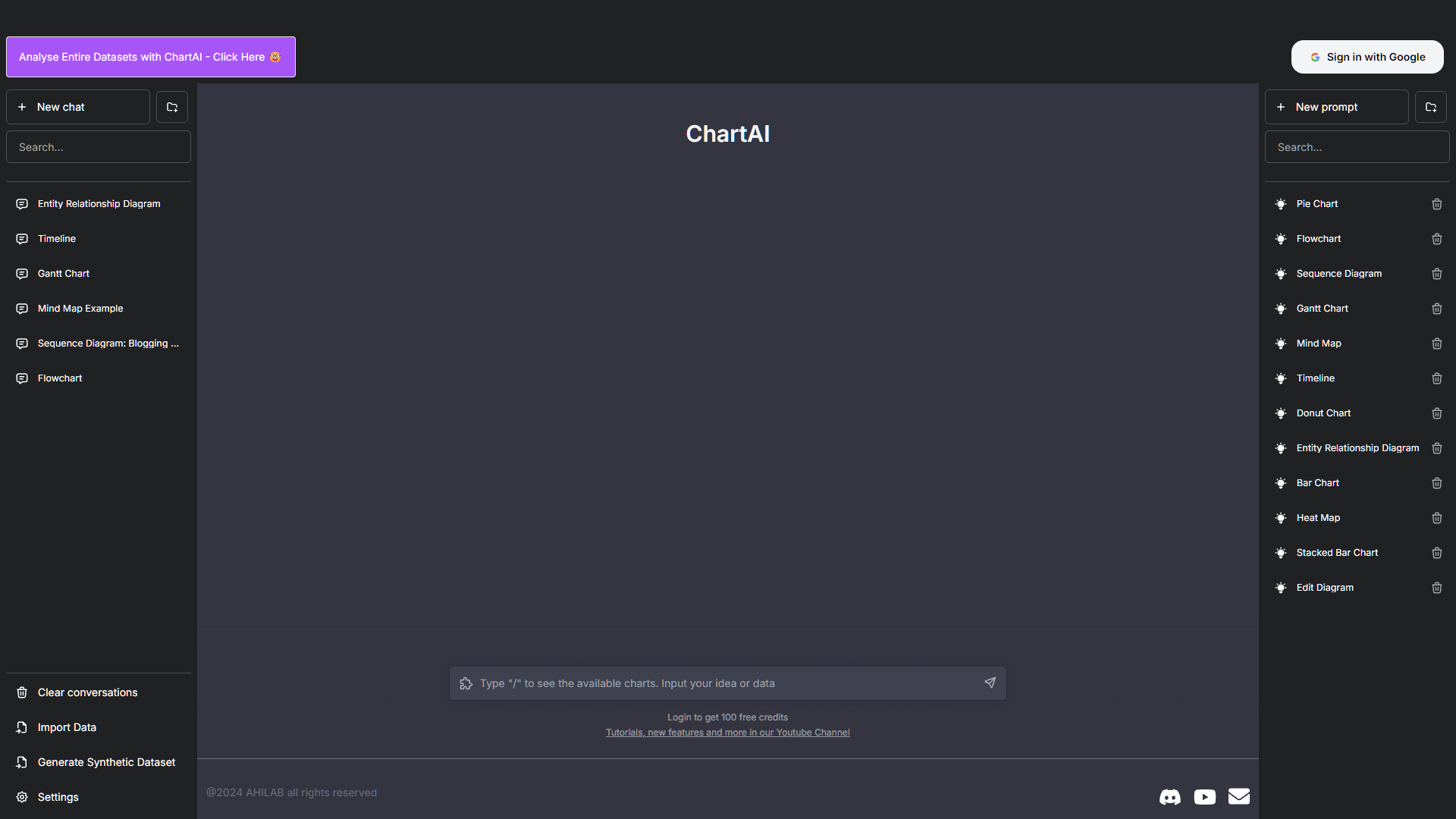 Screenshot for ChartAI