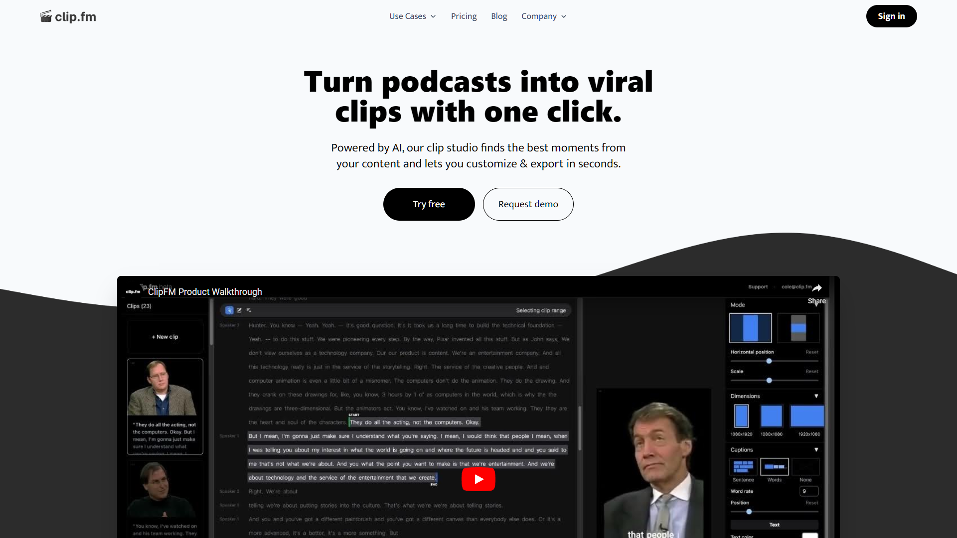 Screenshot for Clip FM