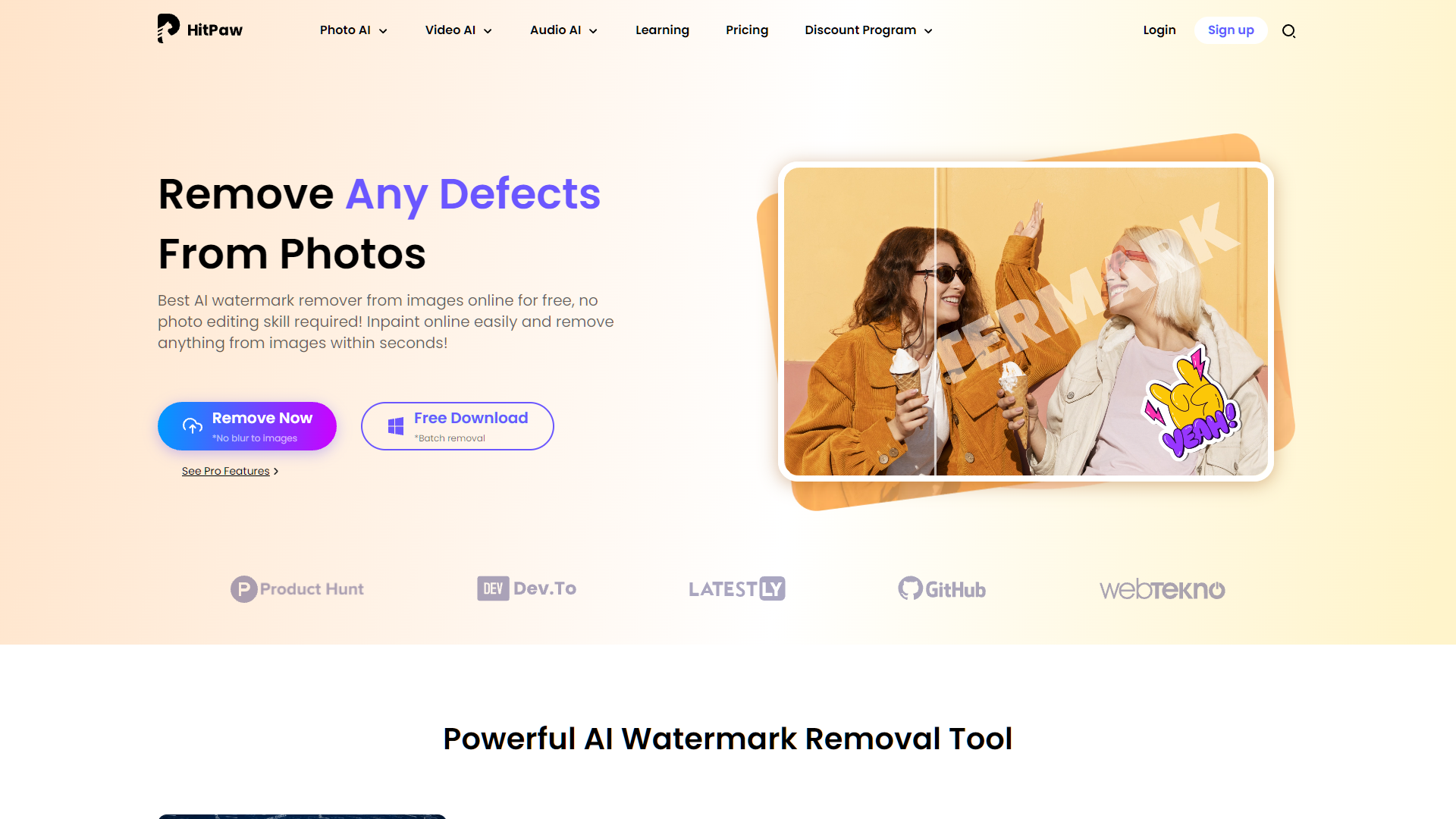 Screenshot for HitPaw Watermark Remover