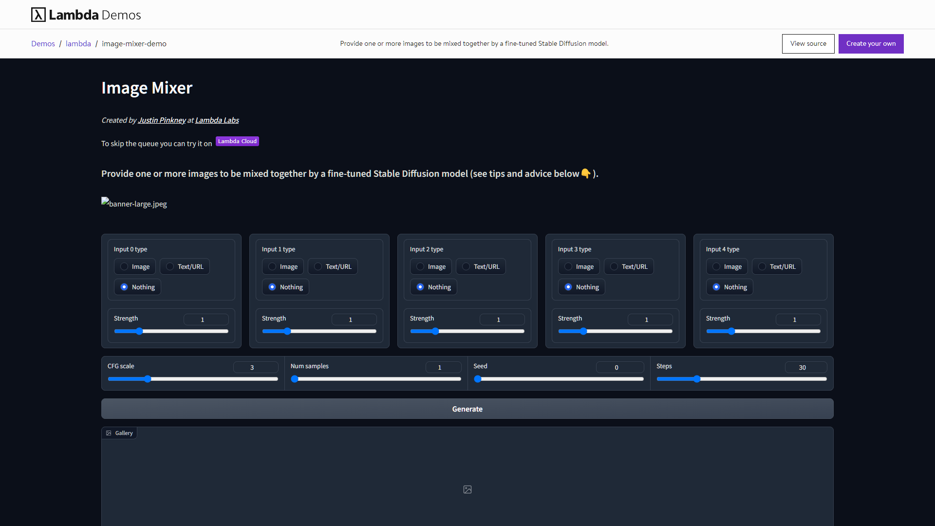 Screenshot for Image Mixer
